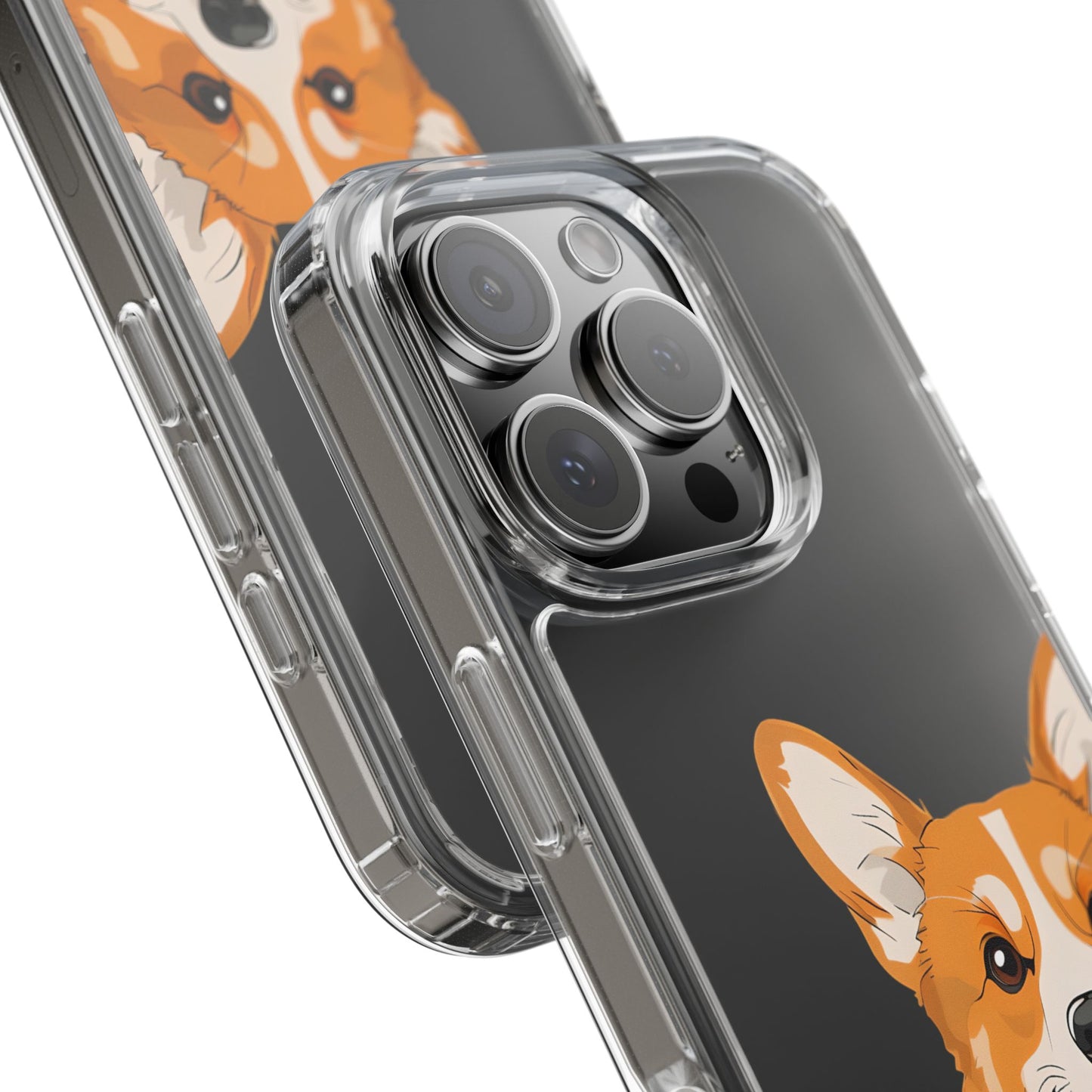 Cute Corgi Clear Phone Case - Pet Lover's Accessory