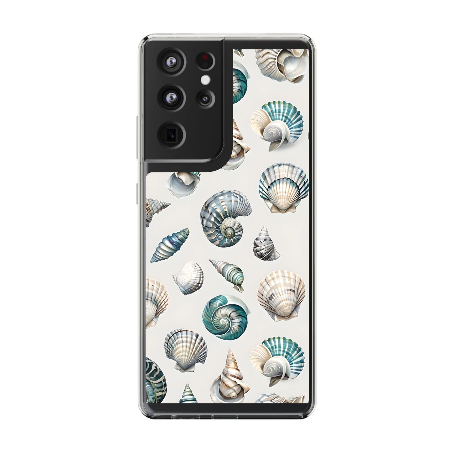 Seashell Clear Phone Case - Coastal Beach Decor