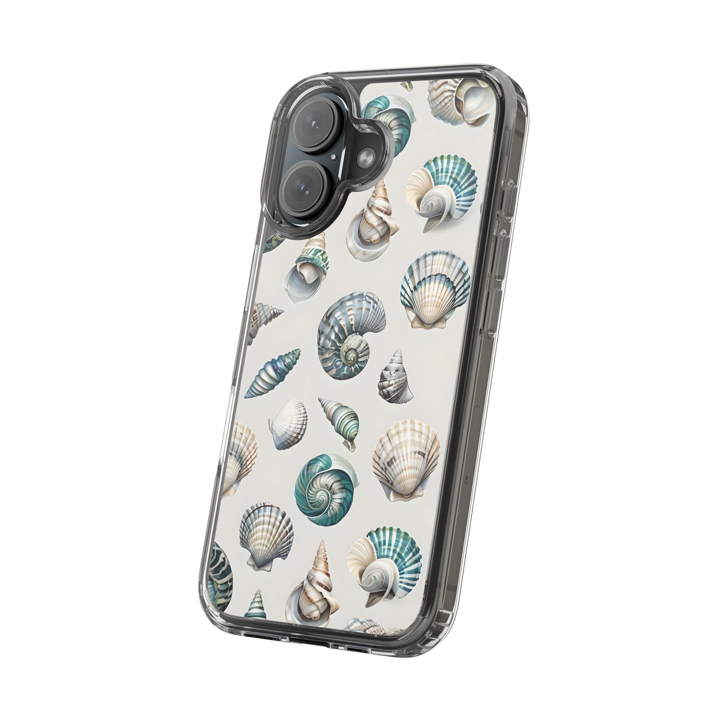 Seashell Clear Phone Case - Coastal Beach Decor