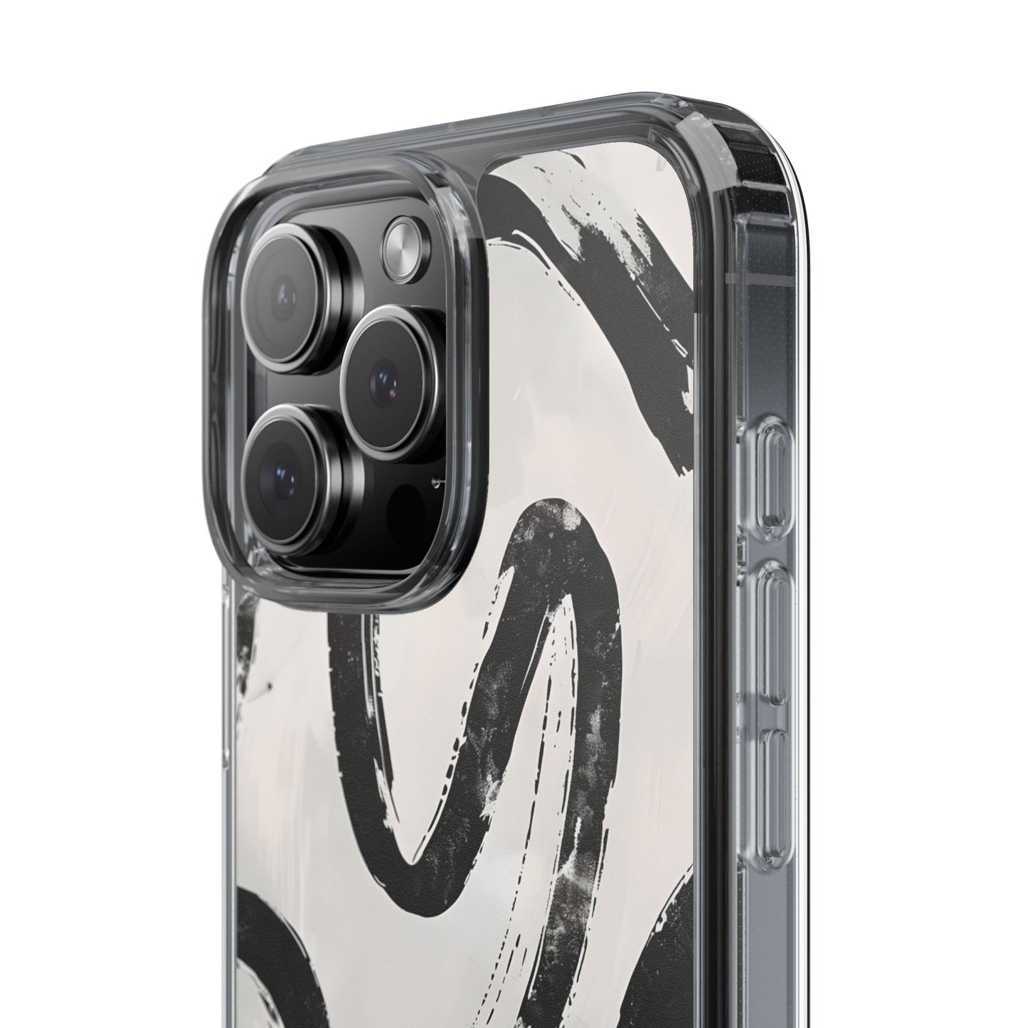 Modern Abstract Clear Phone Case, Trendy Cellphone Protector, Minimalist Style, Gift for Him or Her, Unique Phone Cover