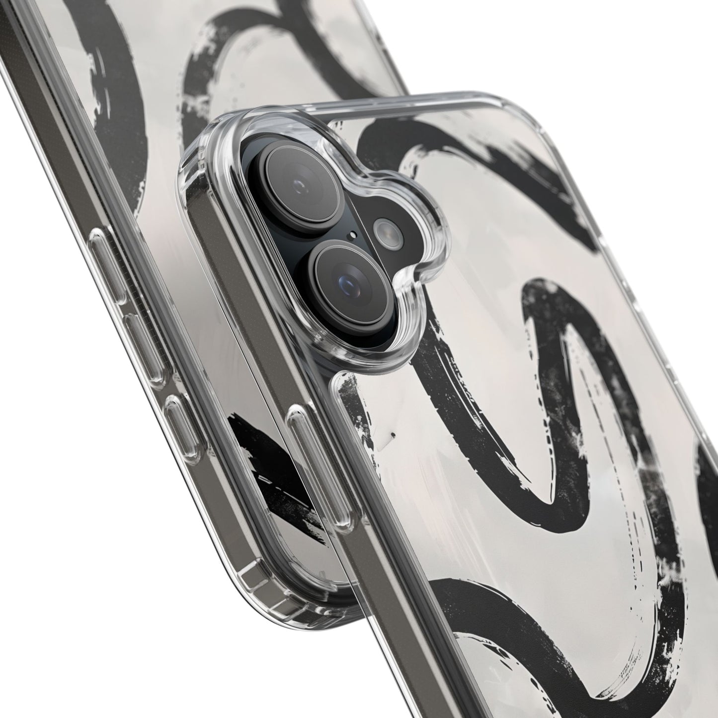 Modern Abstract Clear Phone Case, Trendy Cellphone Protector, Minimalist Style, Gift for Him or Her, Unique Phone Cover