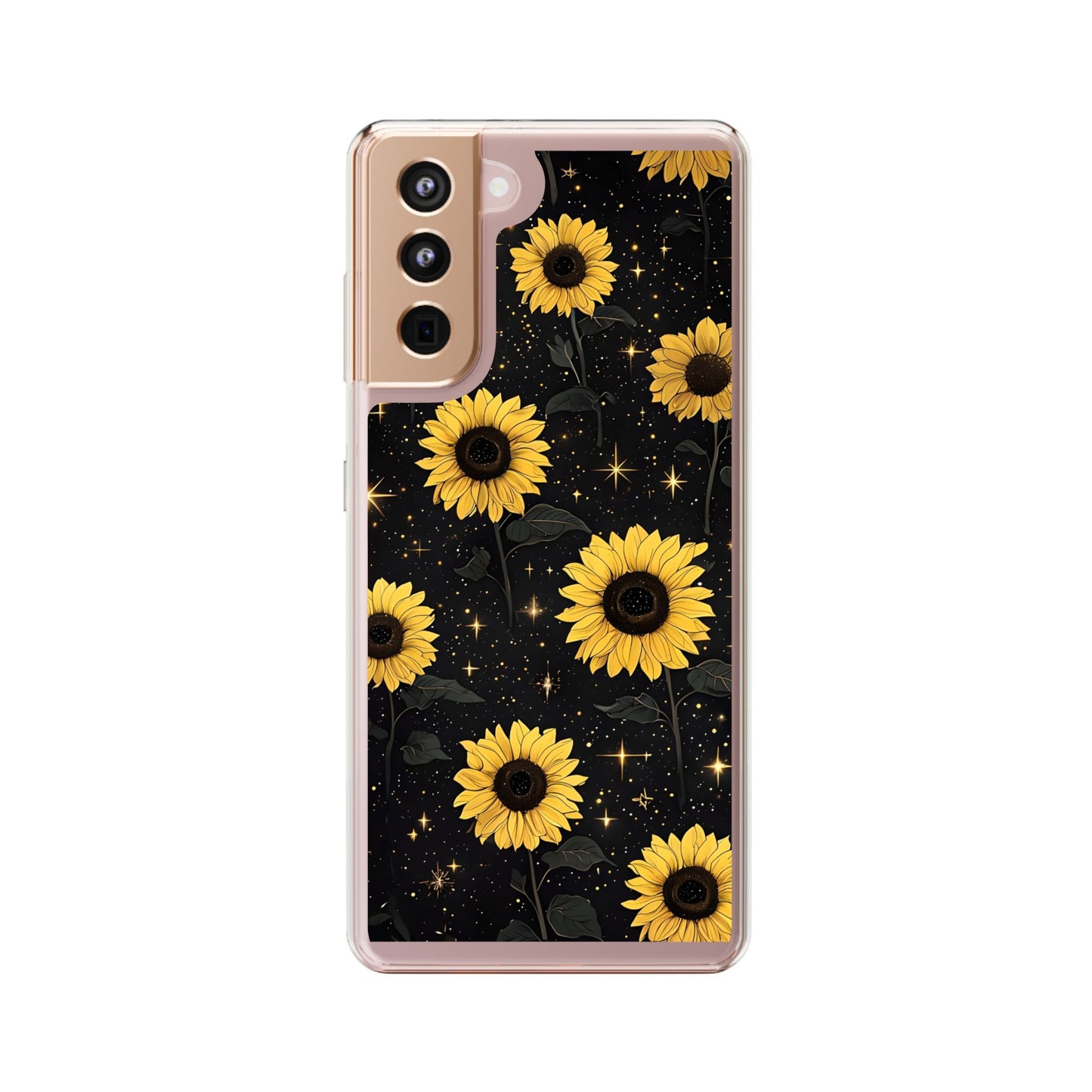 Sunflower Clear Phone Case - Floral Design for Nature Lovers
