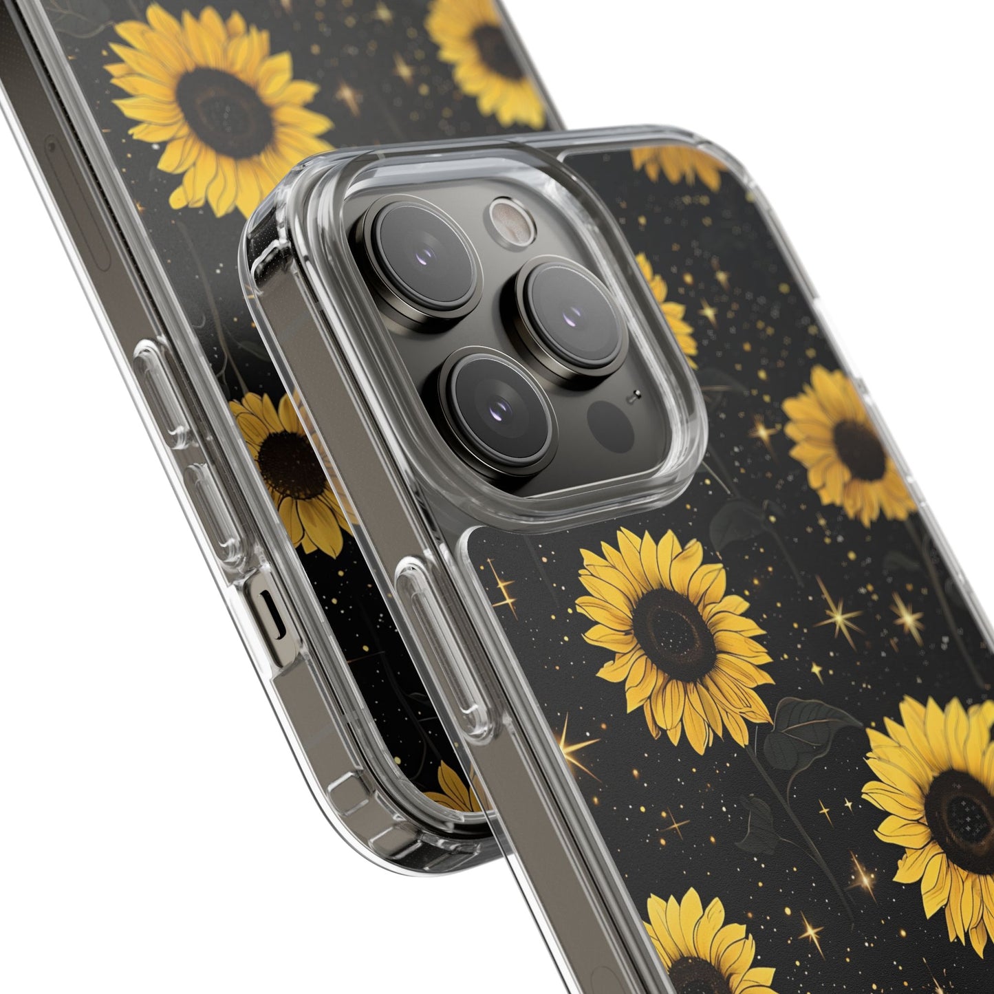 Sunflower Clear Phone Case - Floral Design for Nature Lovers
