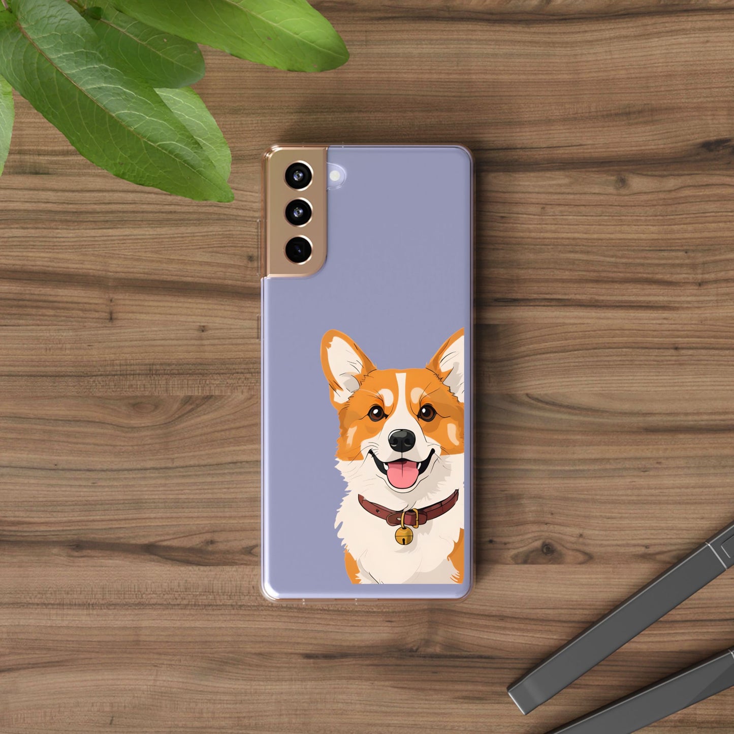 Cute Corgi Clear Phone Case - Pet Lover's Accessory