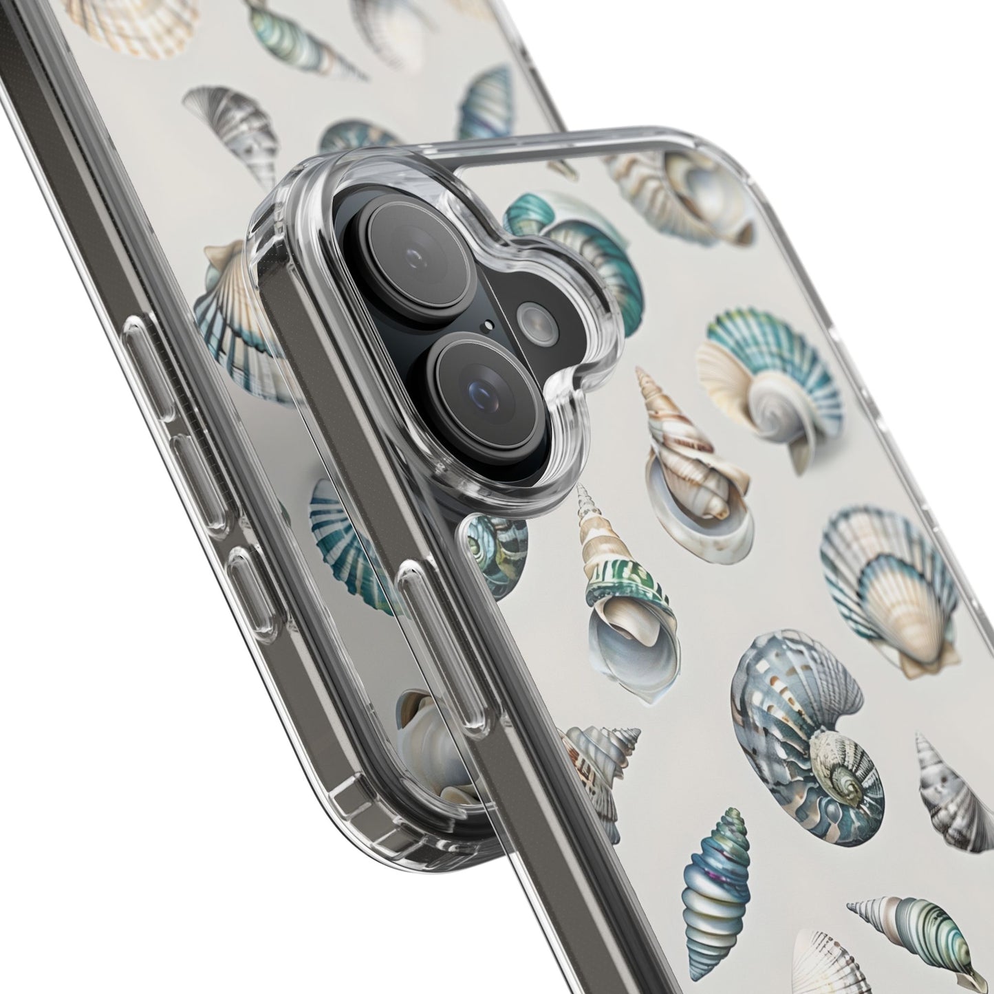 Seashell Clear Phone Case - Coastal Beach Decor