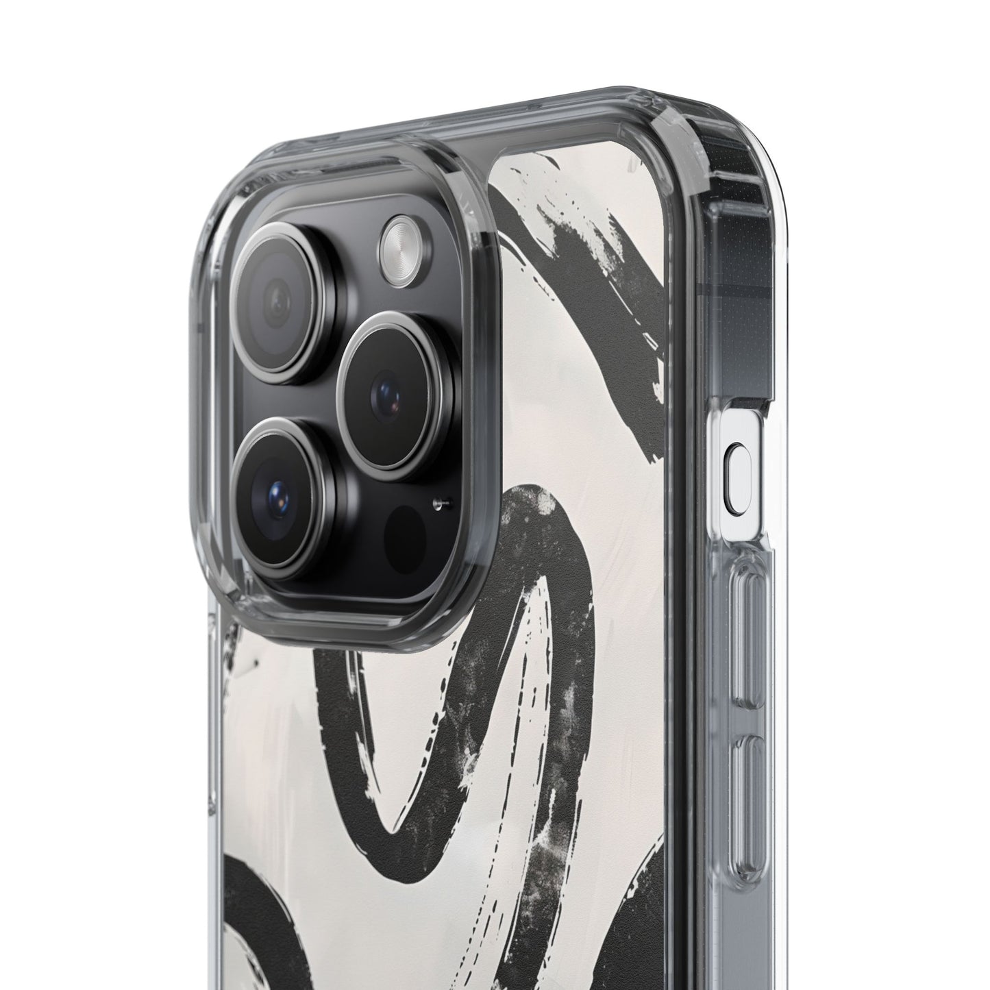 Modern Abstract Clear Phone Case, Trendy Cellphone Protector, Minimalist Style, Gift for Him or Her, Unique Phone Cover
