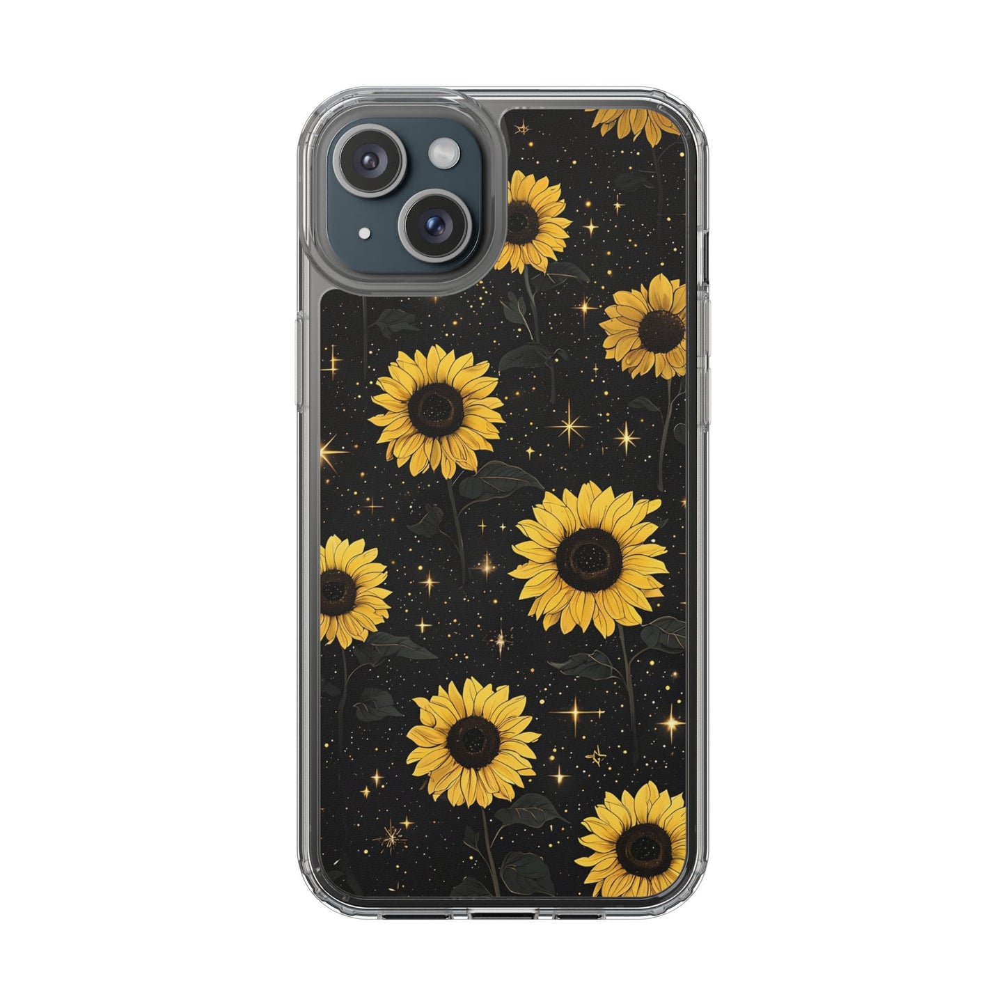 Sunflower Clear Phone Case - Floral Design for Nature Lovers