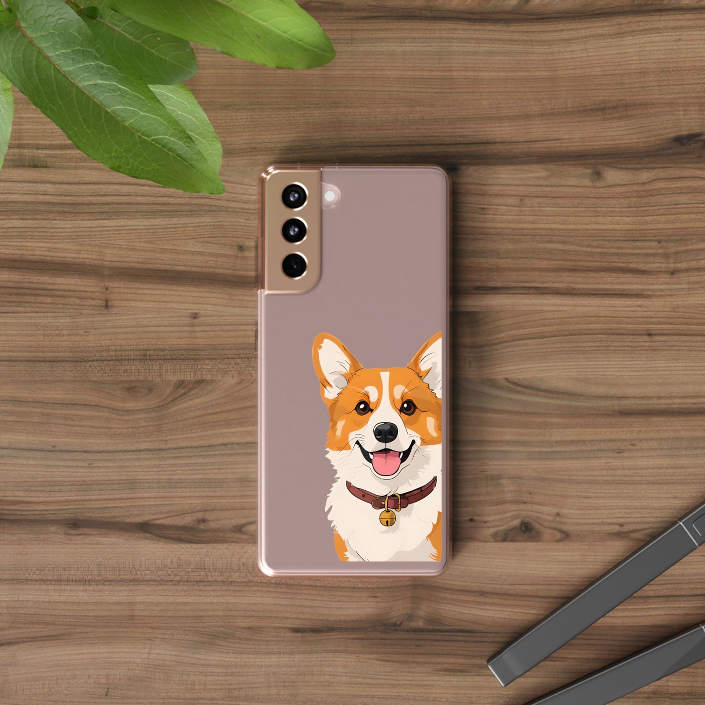 Cute Corgi Clear Phone Case - Pet Lover's Accessory