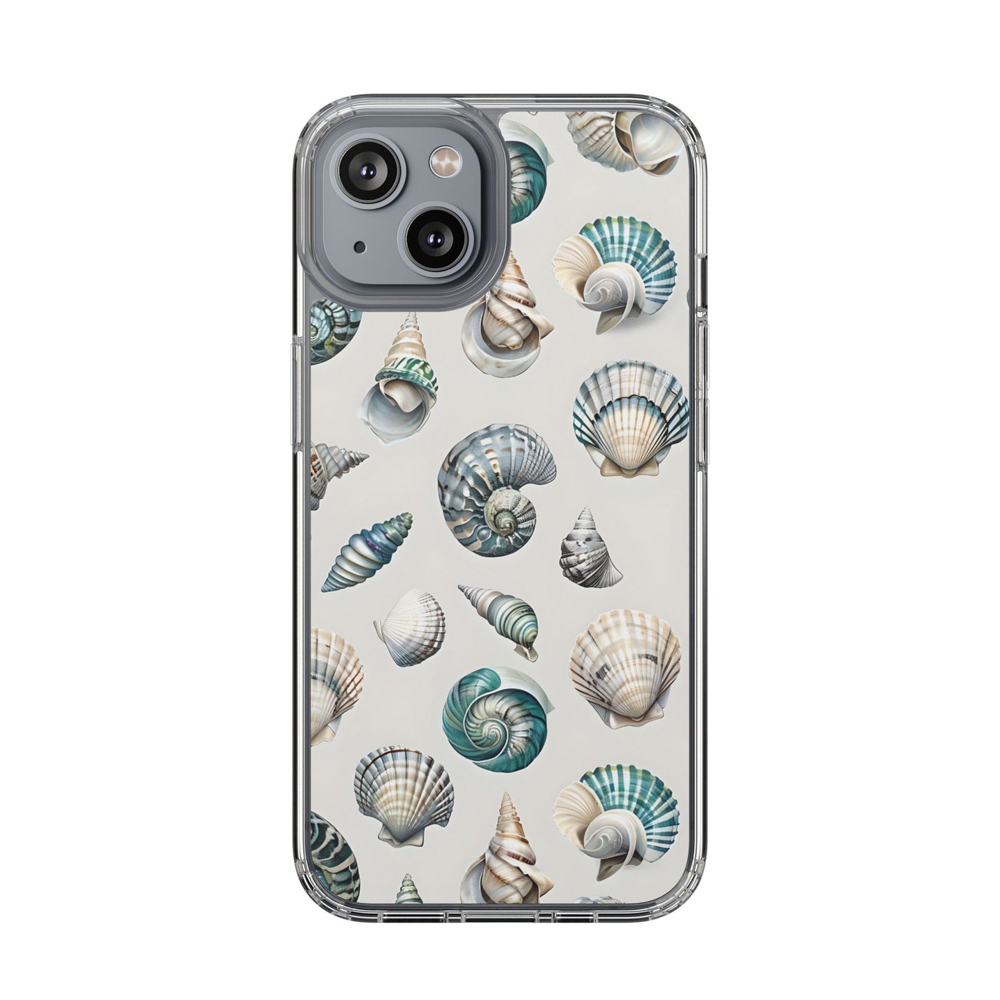 Seashell Clear Phone Case - Coastal Beach Decor