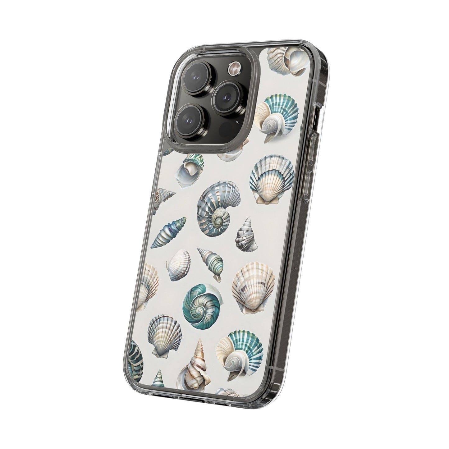 Seashell Clear Phone Case - Coastal Beach Decor