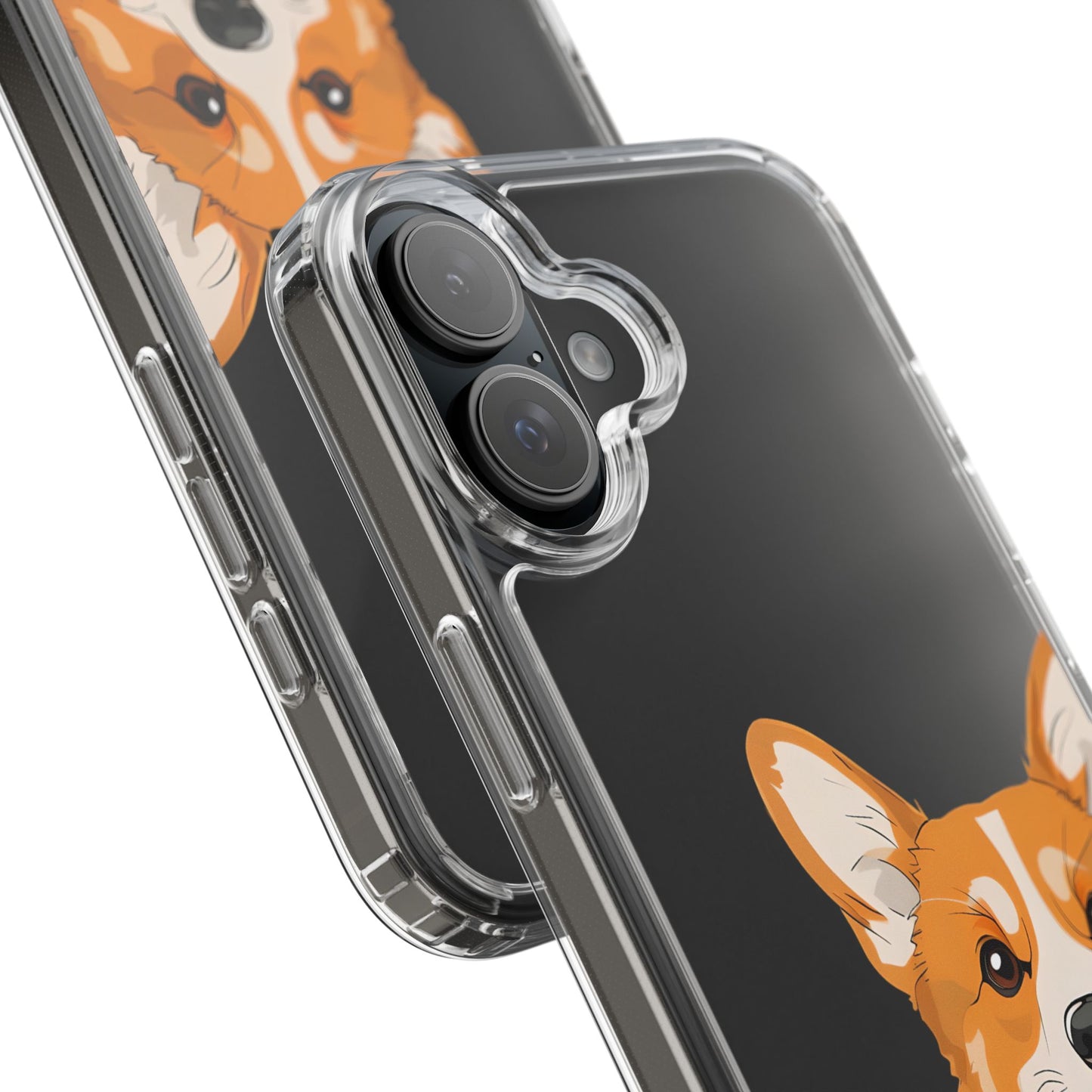 Cute Corgi Clear Phone Case - Pet Lover's Accessory