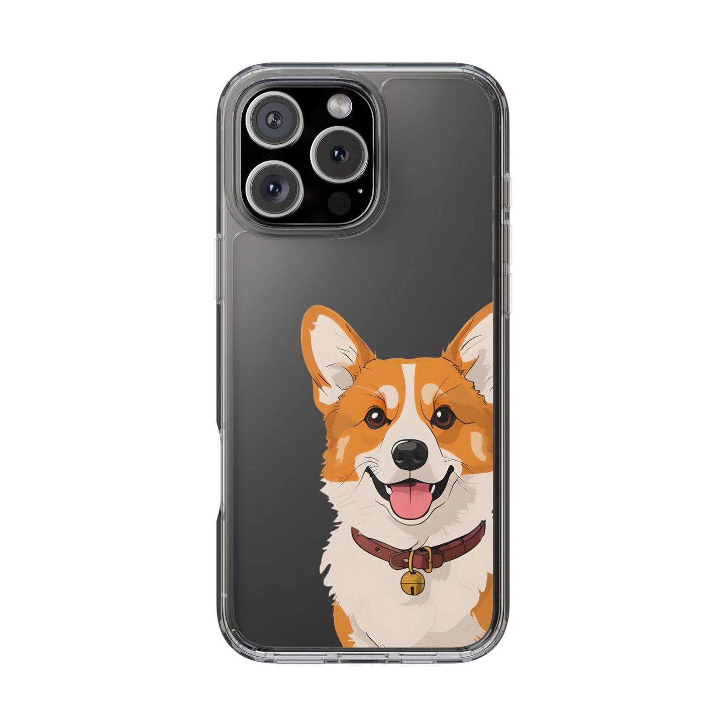 Cute Corgi Clear Phone Case - Pet Lover's Accessory
