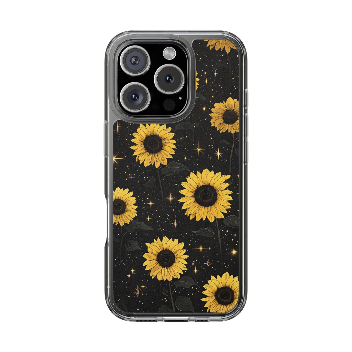 Sunflower Clear Phone Case - Floral Design for Nature Lovers