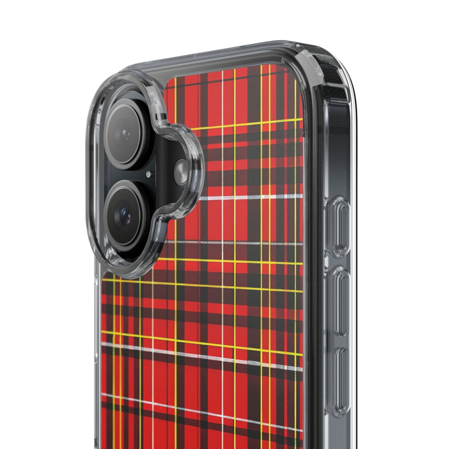 Plaid Clear Phone Case - Stylish and Durable Protective Cover