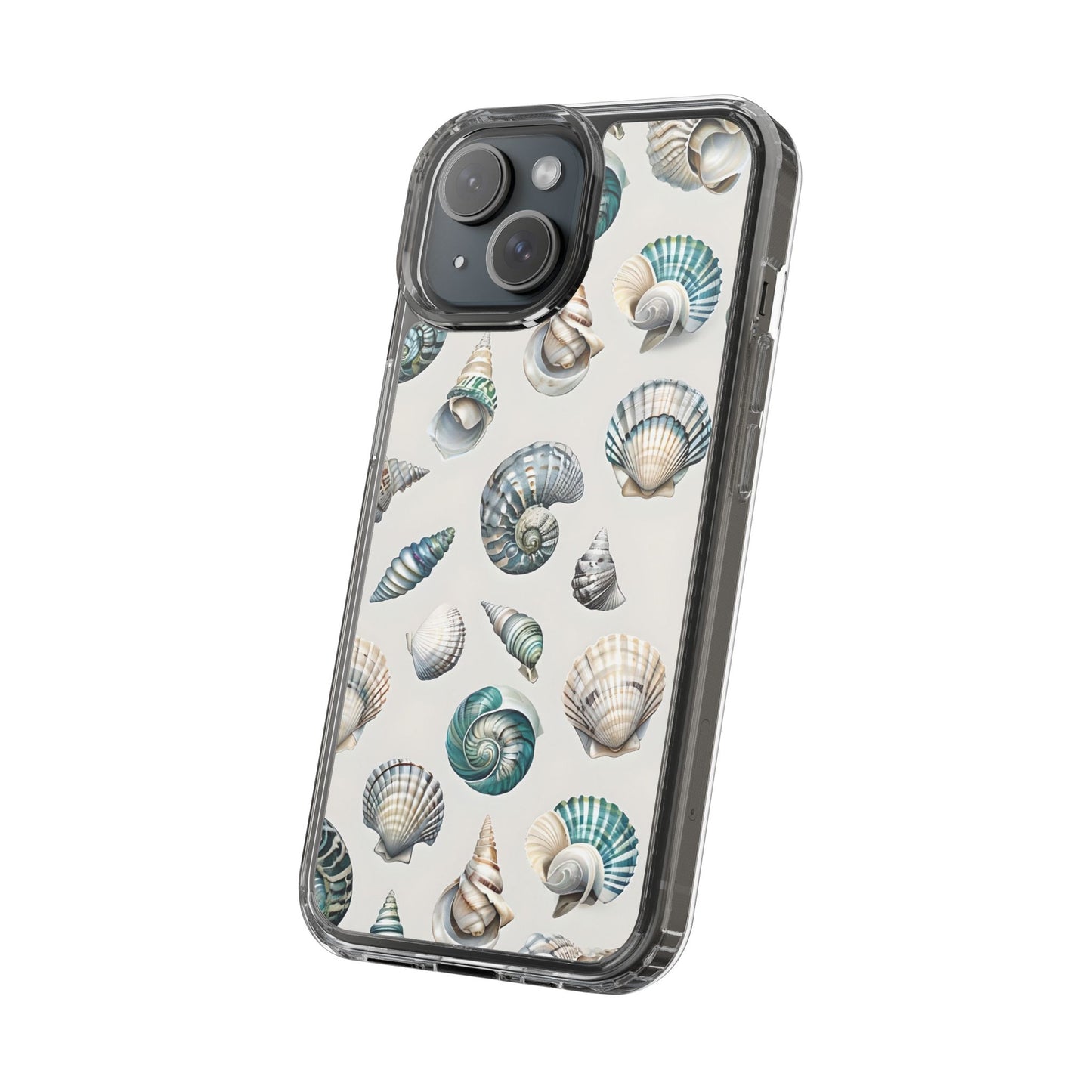Seashell Clear Phone Case - Coastal Beach Decor