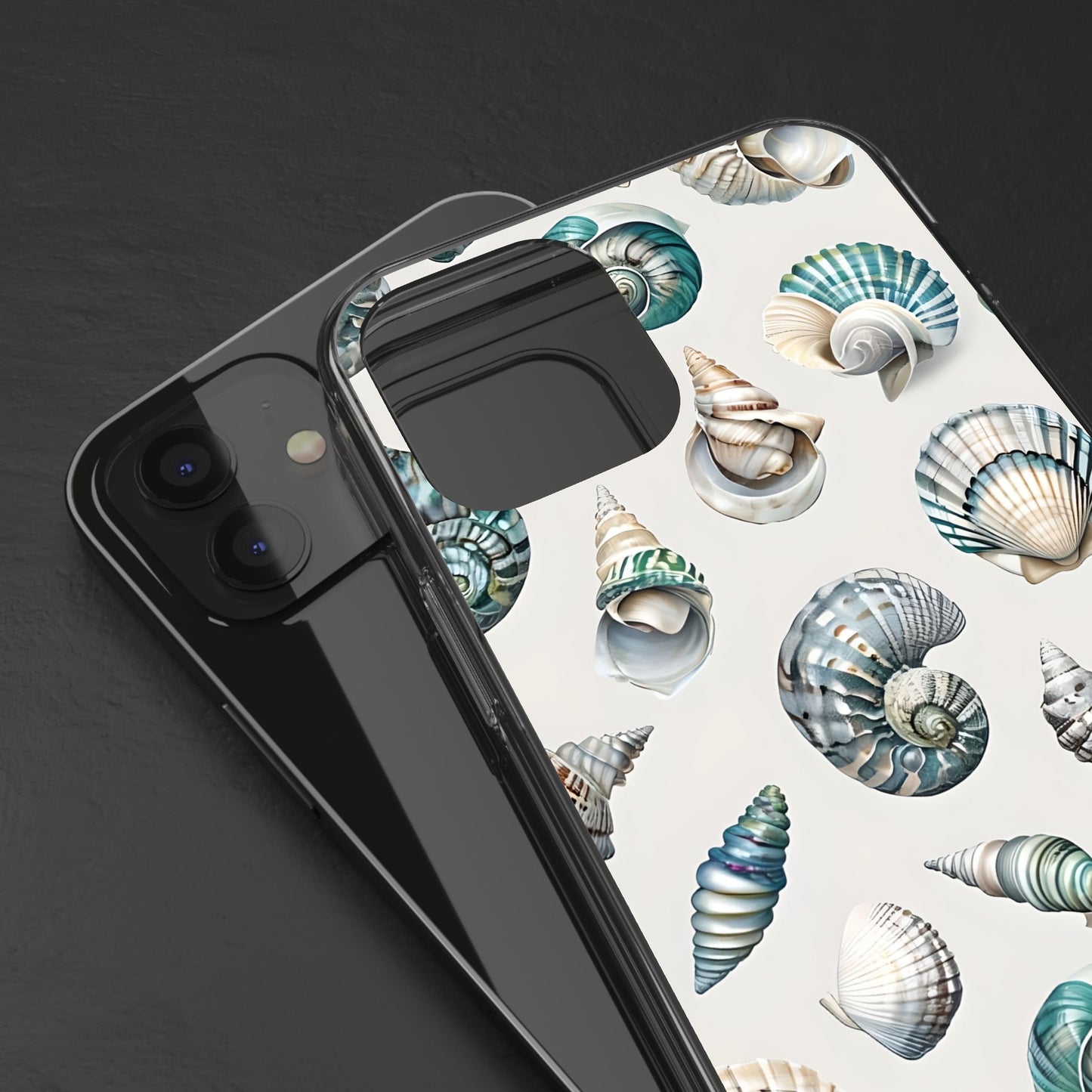Seashell Clear Phone Case - Coastal Beach Decor