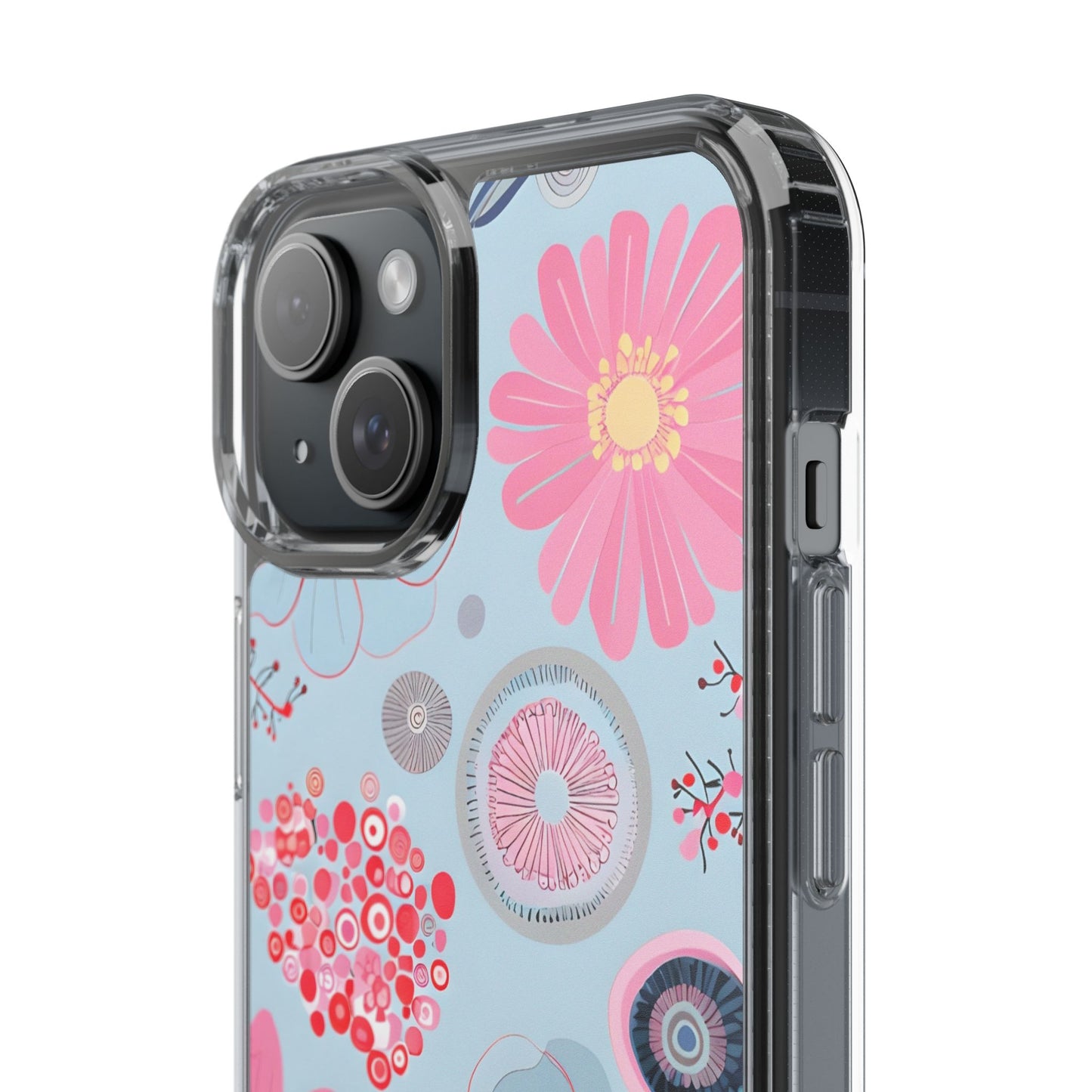 Floral Clear Phone Case - Bright & Colorful Design for Flower Lovers