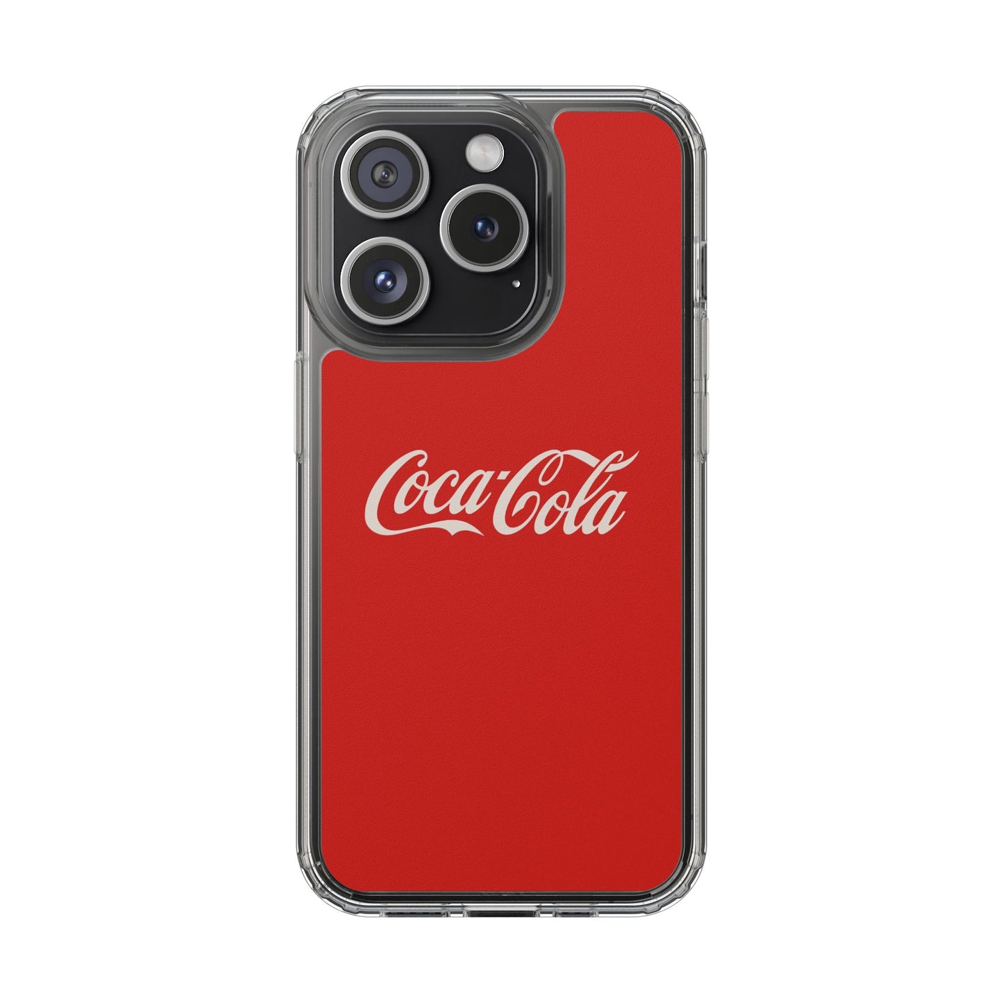 Coca-Cola Clear Phone Cases, Retro Style, Gift for Cola Lovers, Trendy Accessories, Customizable Phone Cover, Fun Collectible