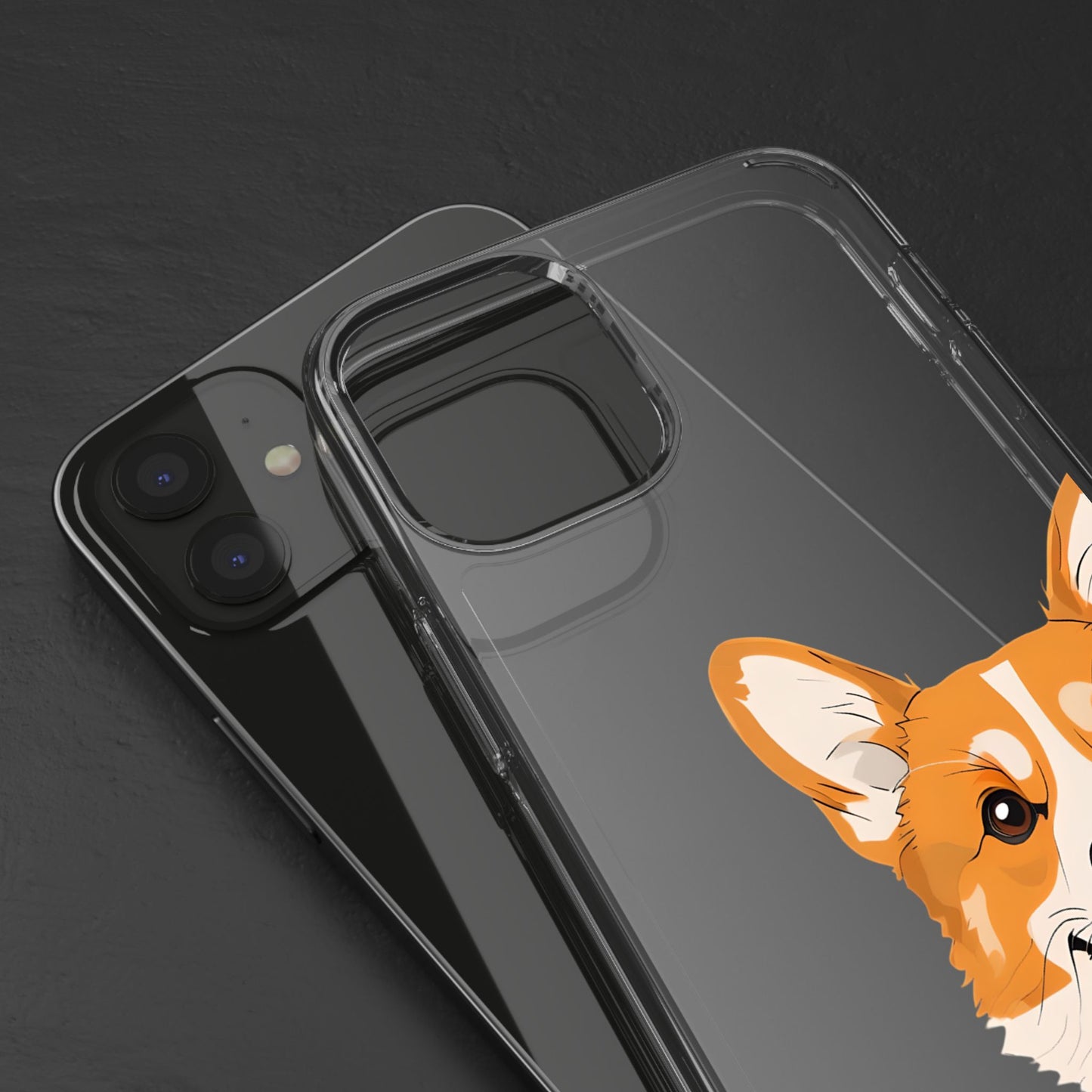 Cute Corgi Clear Phone Case - Pet Lover's Accessory
