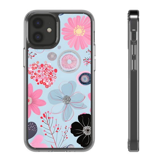 Floral Clear Phone Case - Bright & Colorful Design for Flower Lovers