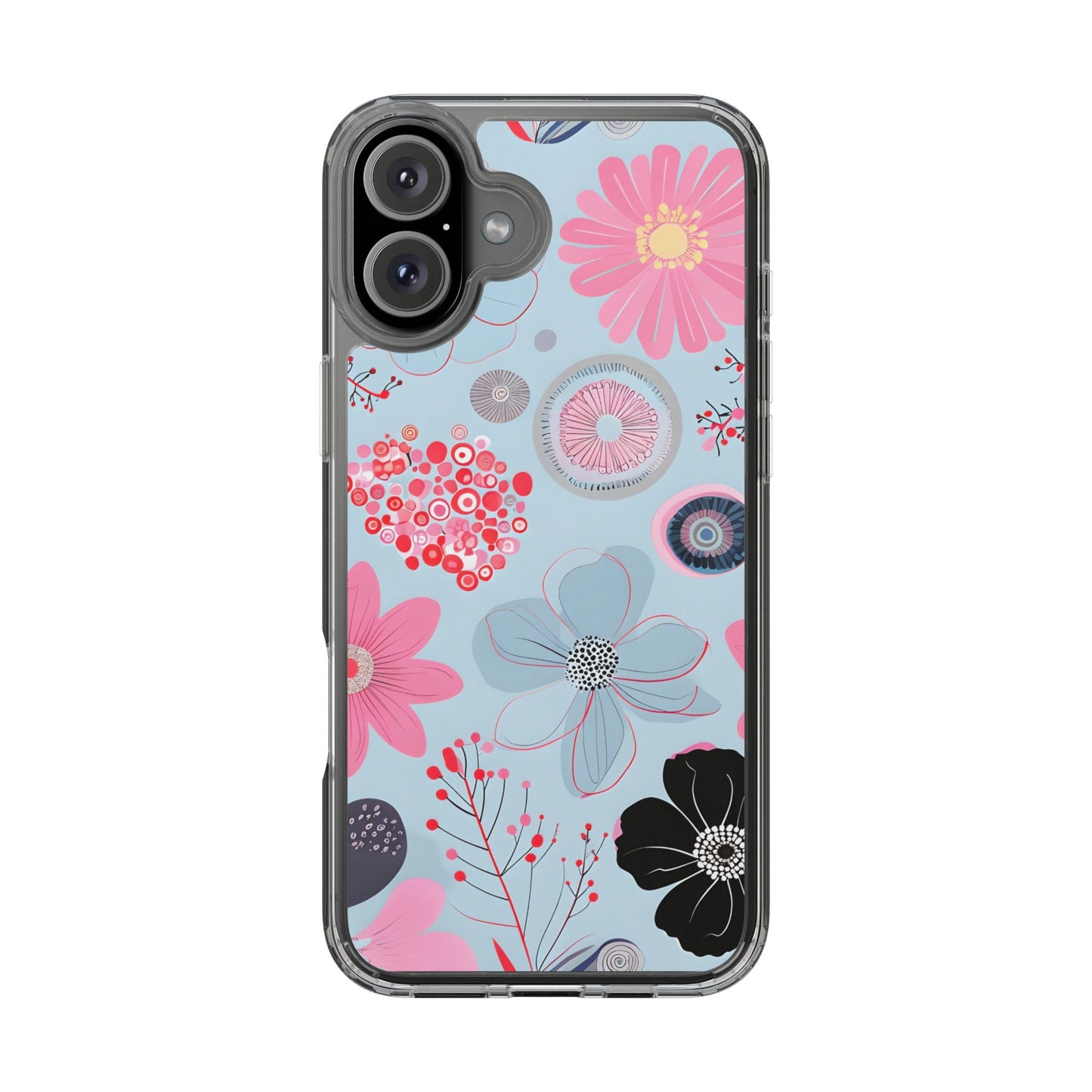 Floral Clear Phone Case - Bright & Colorful Design for Flower Lovers