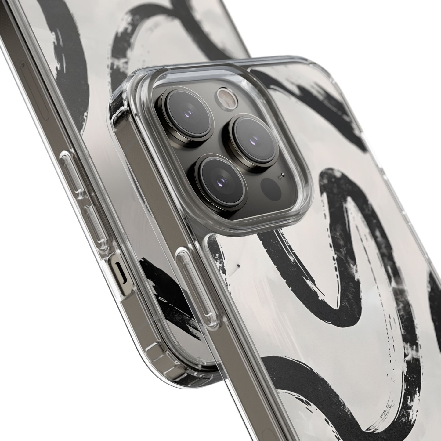 Modern Abstract Clear Phone Case, Trendy Cellphone Protector, Minimalist Style, Gift for Him or Her, Unique Phone Cover