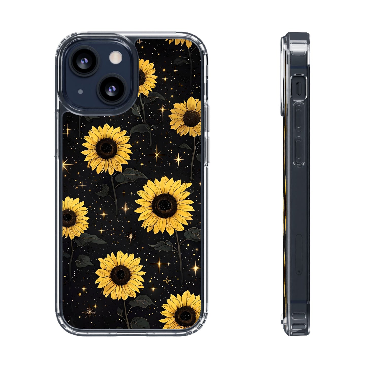 Sunflower Clear Phone Case - Floral Design for Nature Lovers