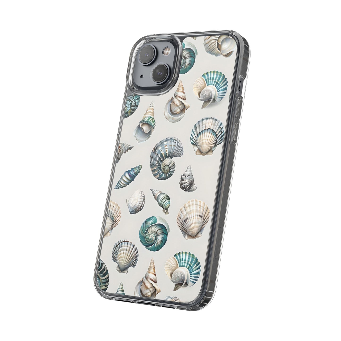 Seashell Clear Phone Case - Coastal Beach Decor