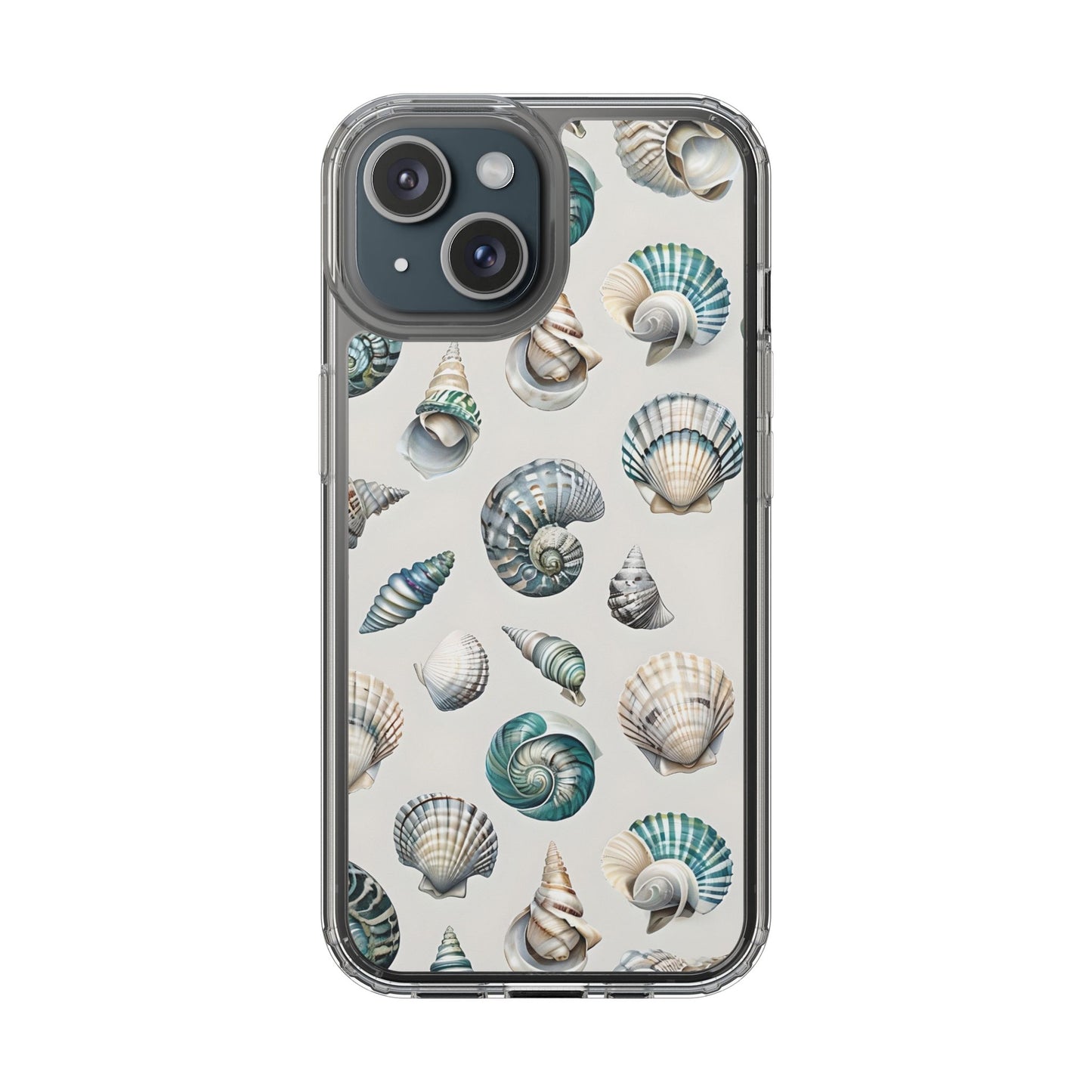 Seashell Clear Phone Case - Coastal Beach Decor