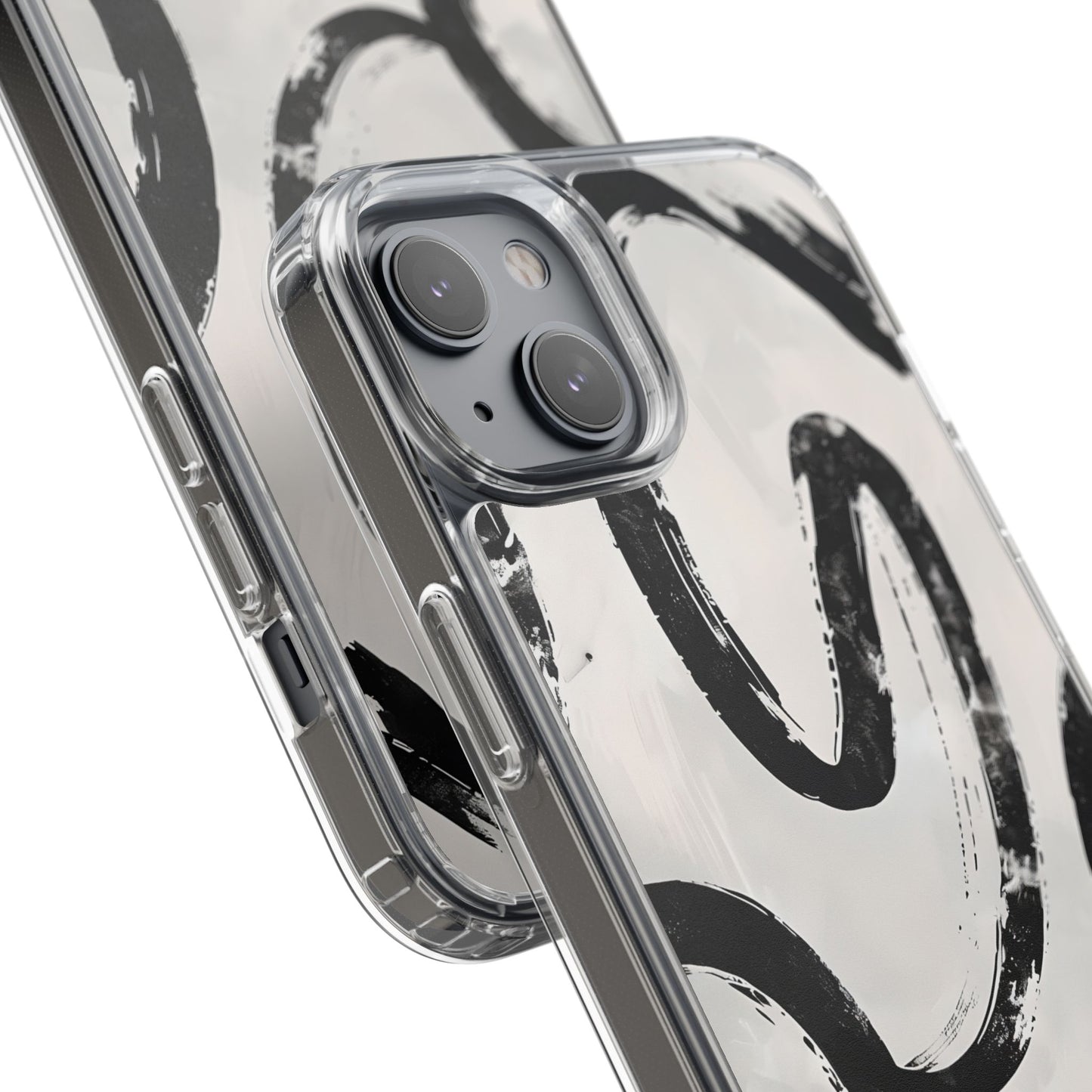 Modern Abstract Clear Phone Case, Trendy Cellphone Protector, Minimalist Style, Gift for Him or Her, Unique Phone Cover