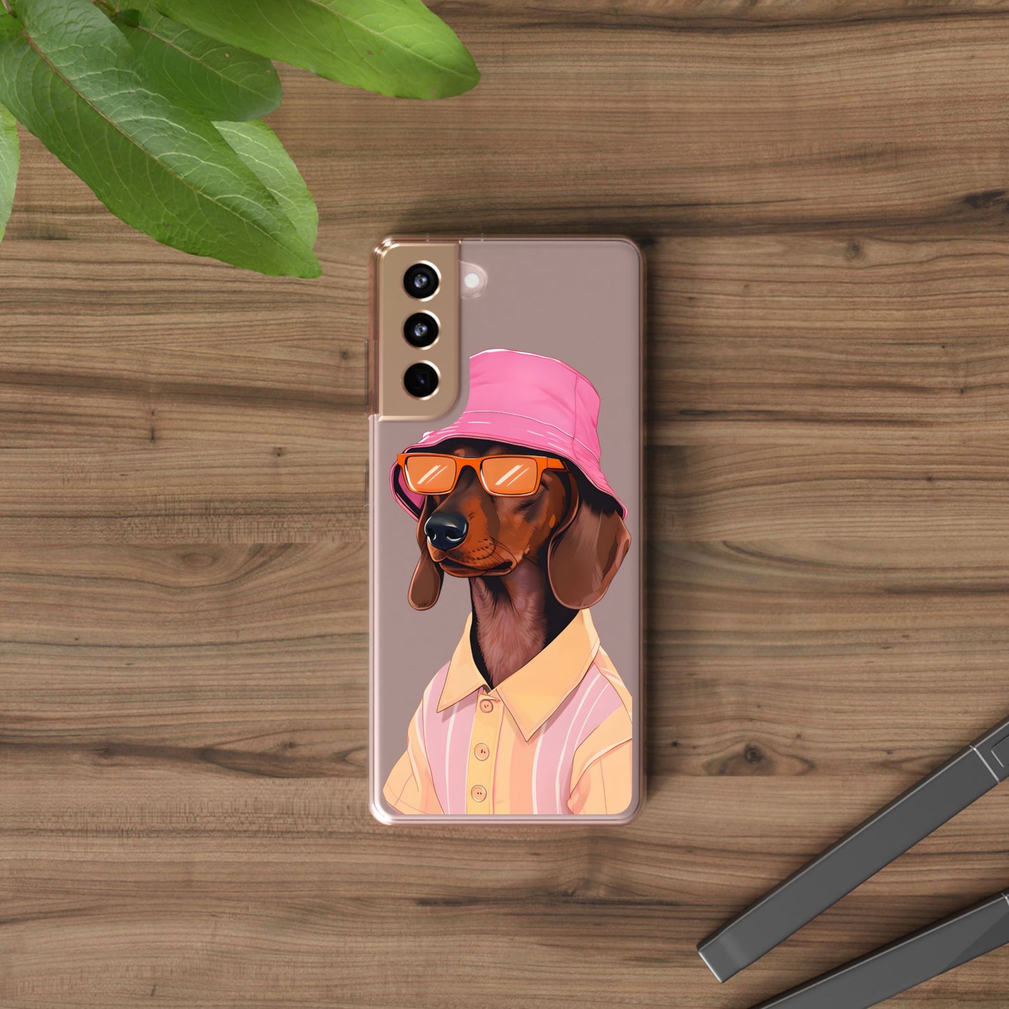 Cool Dachshund Clear Phone Case - Stylish Dog Design for Pet Lovers