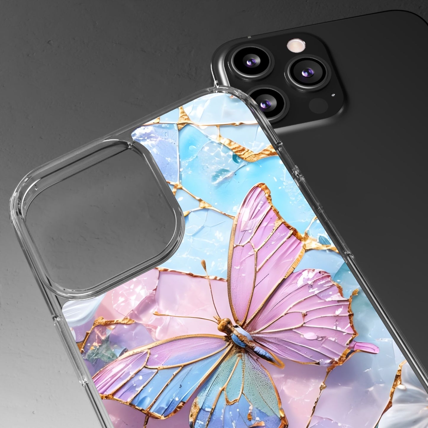 Butterfly-Stained Glass Phone Case