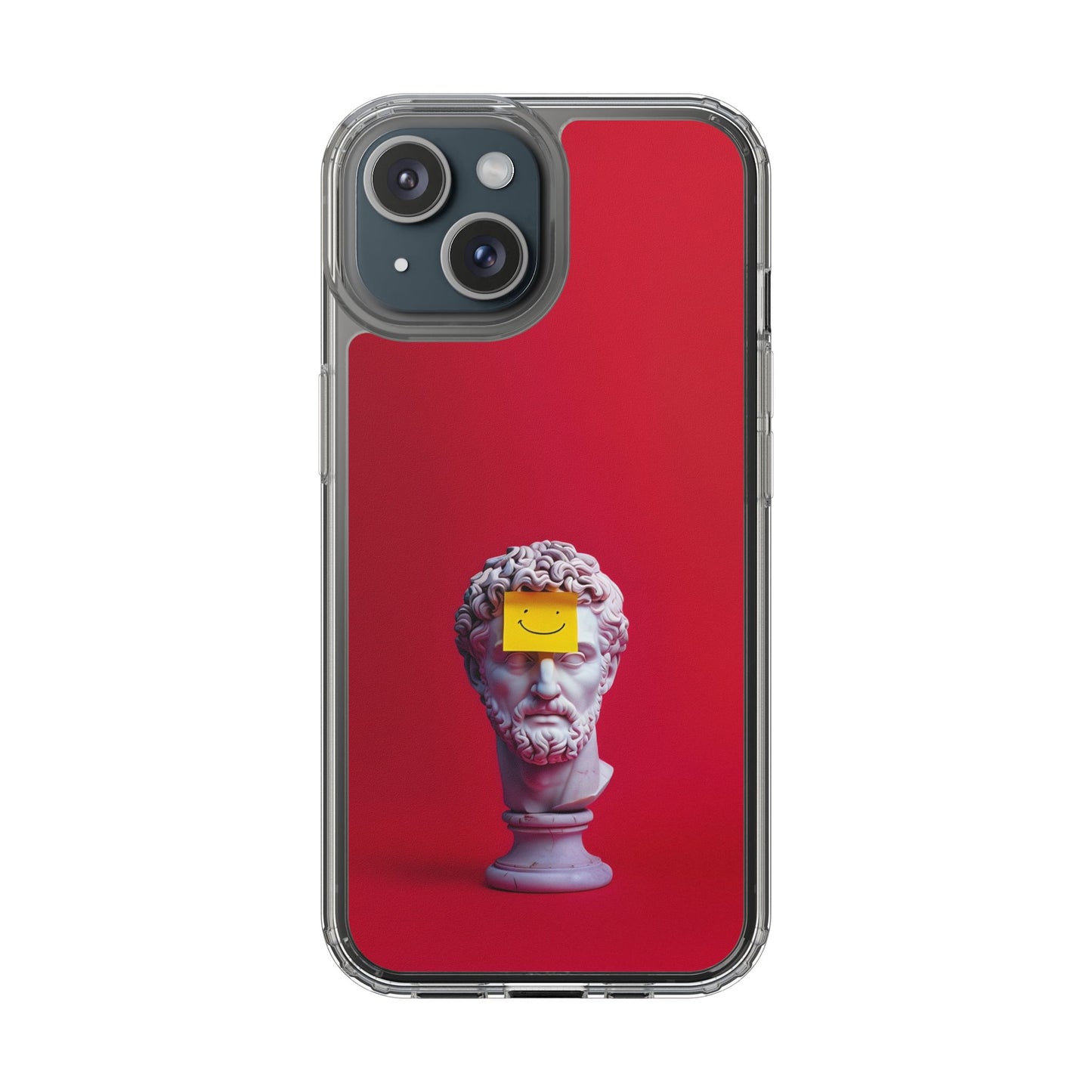 Clear Case with Smiley Face Design