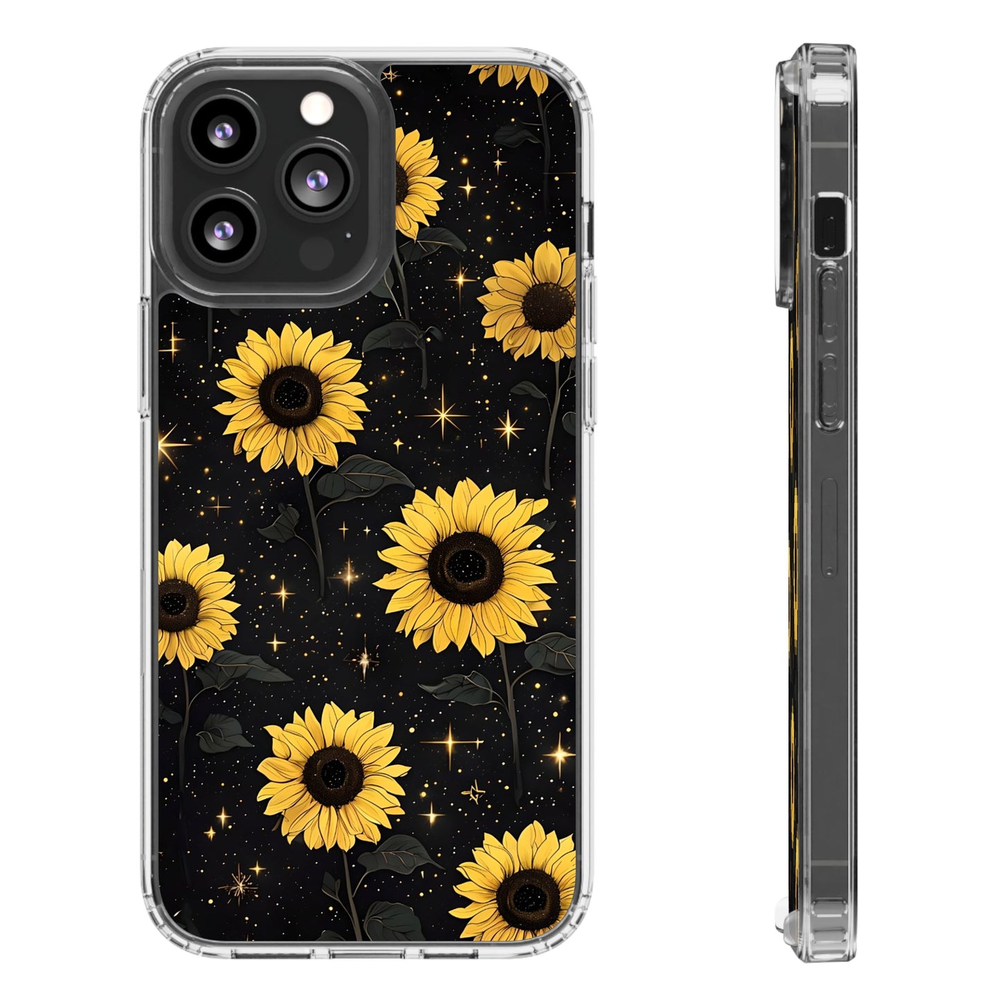 Sunflower Clear Phone Case - Floral Design for Nature Lovers