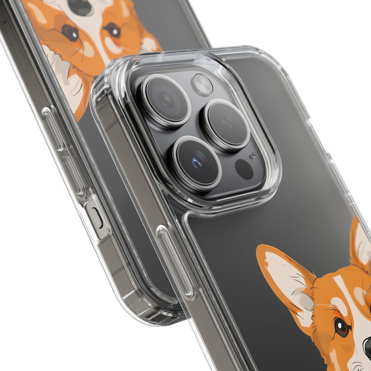 Cute Corgi Clear Phone Case - Pet Lover's Accessory