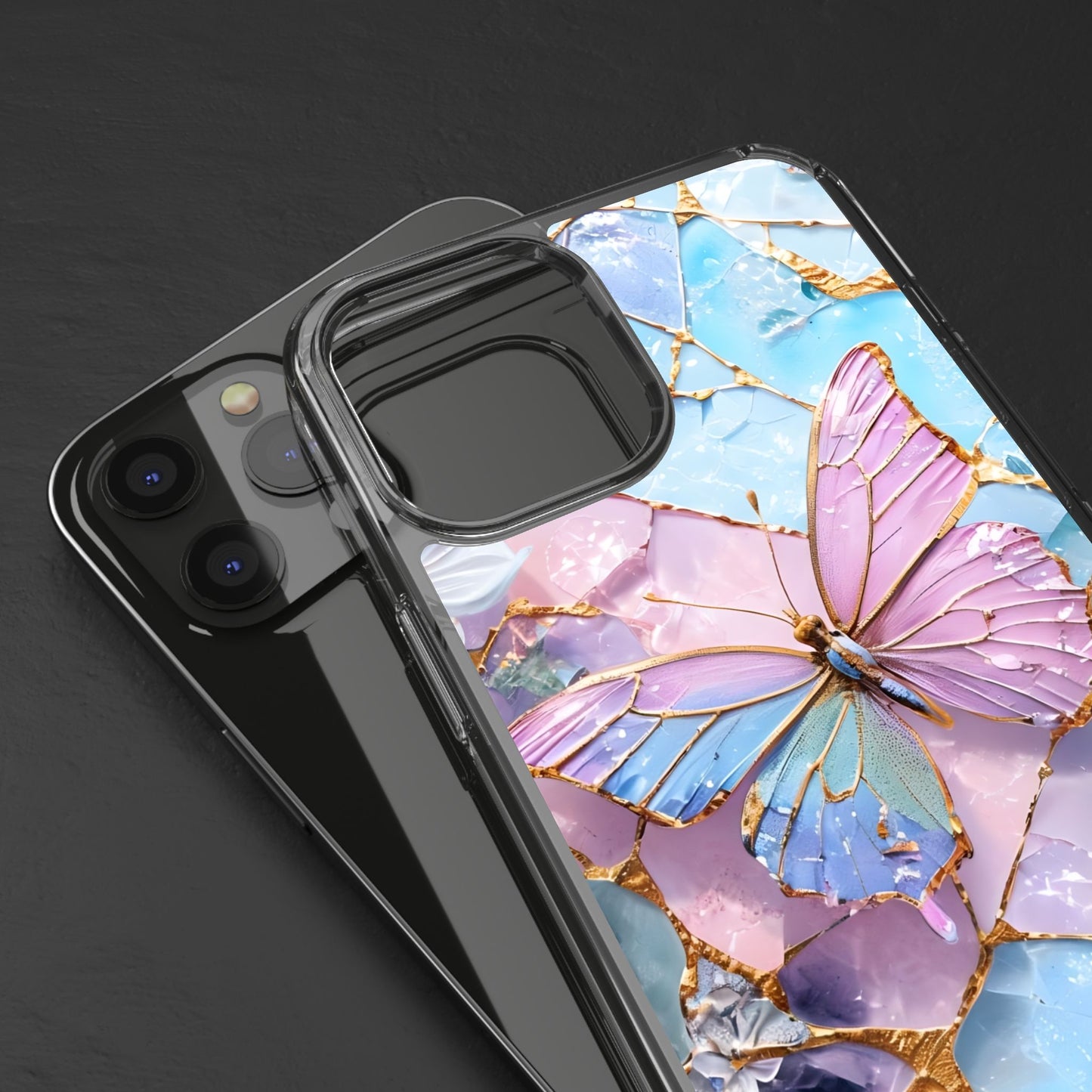 Butterfly-Stained Glass Phone Case