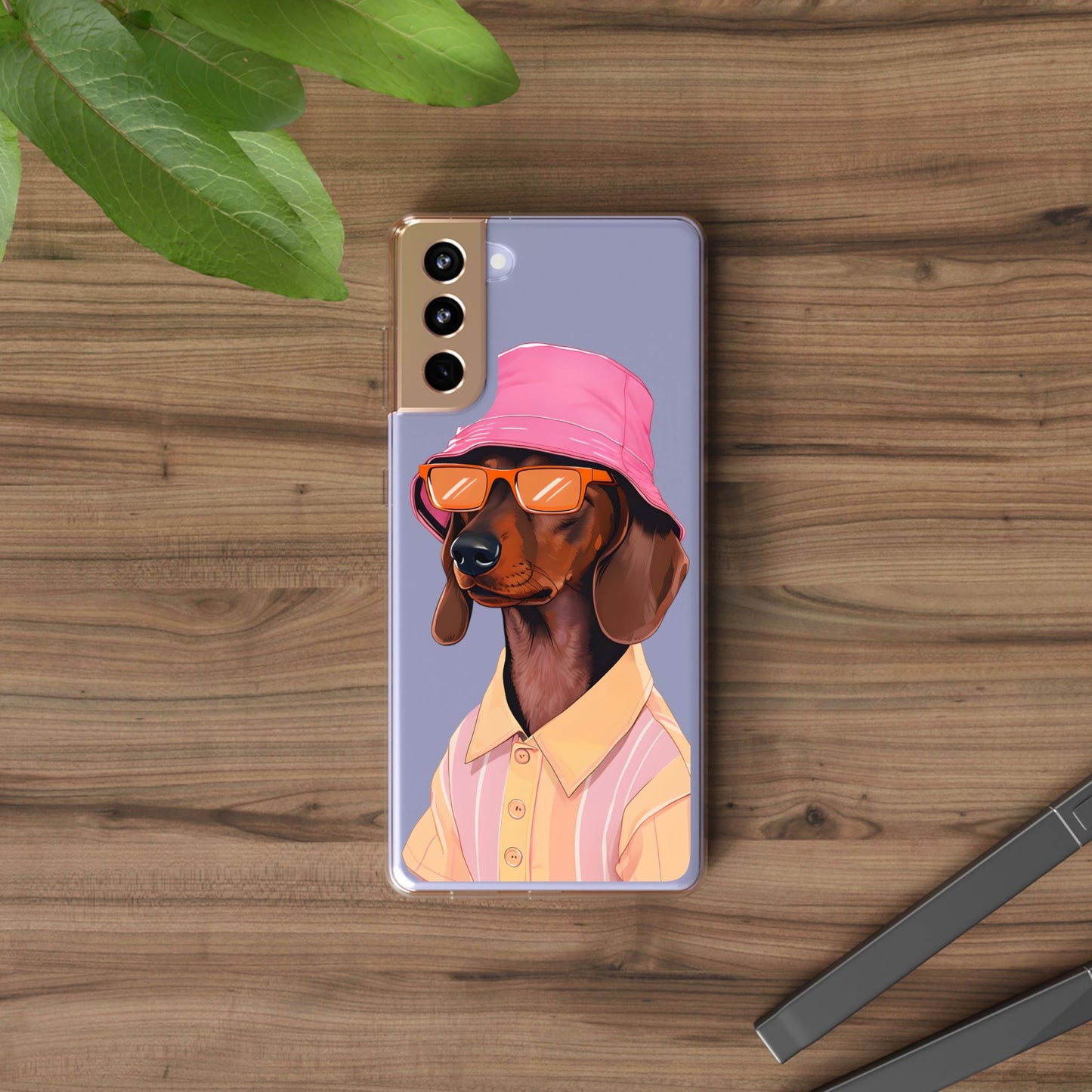 Cool Dachshund Clear Phone Case - Stylish Dog Design for Pet Lovers