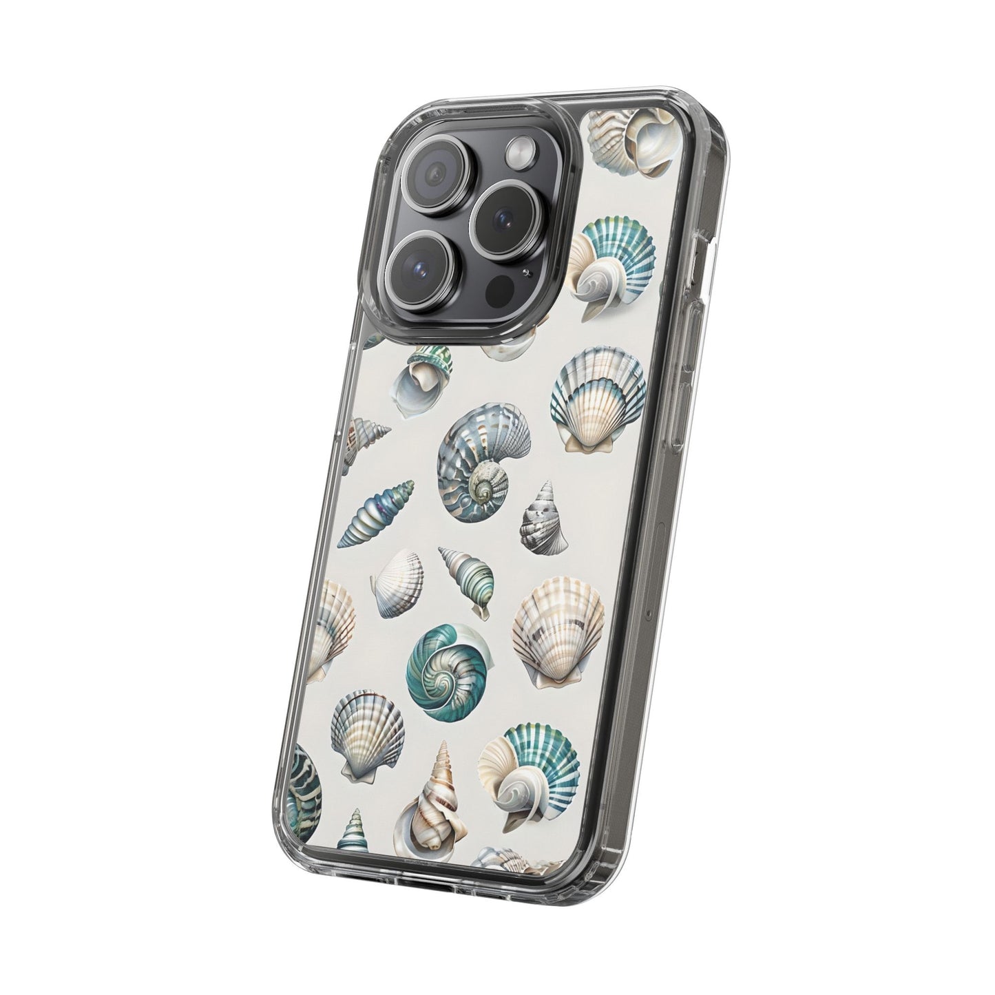 Seashell Clear Phone Case - Coastal Beach Decor