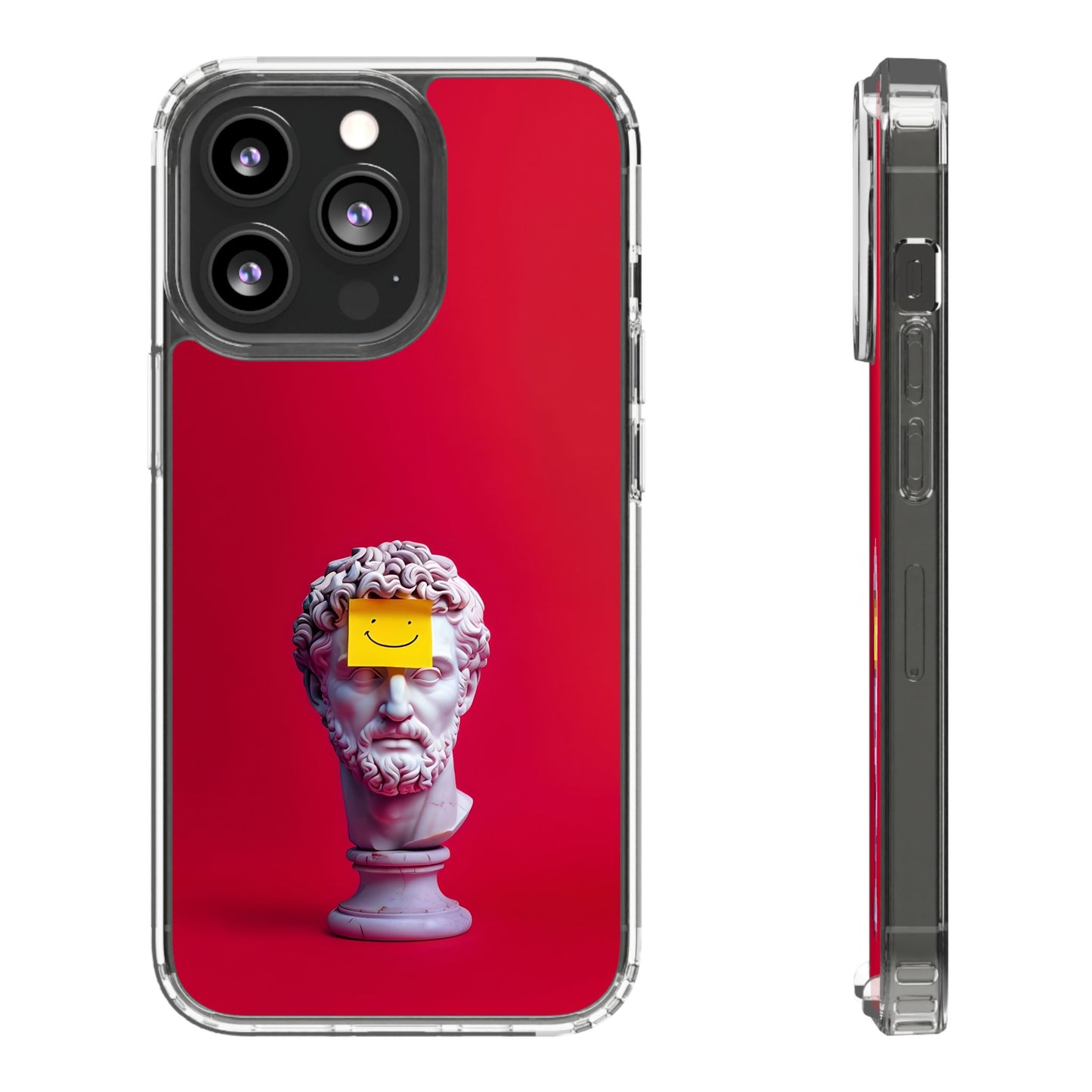 Clear Case with Smiley Face Design