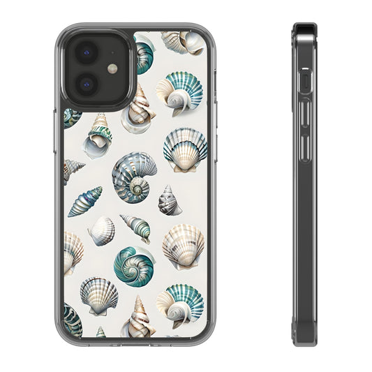 Seashell Clear Phone Case - Coastal Beach Decor