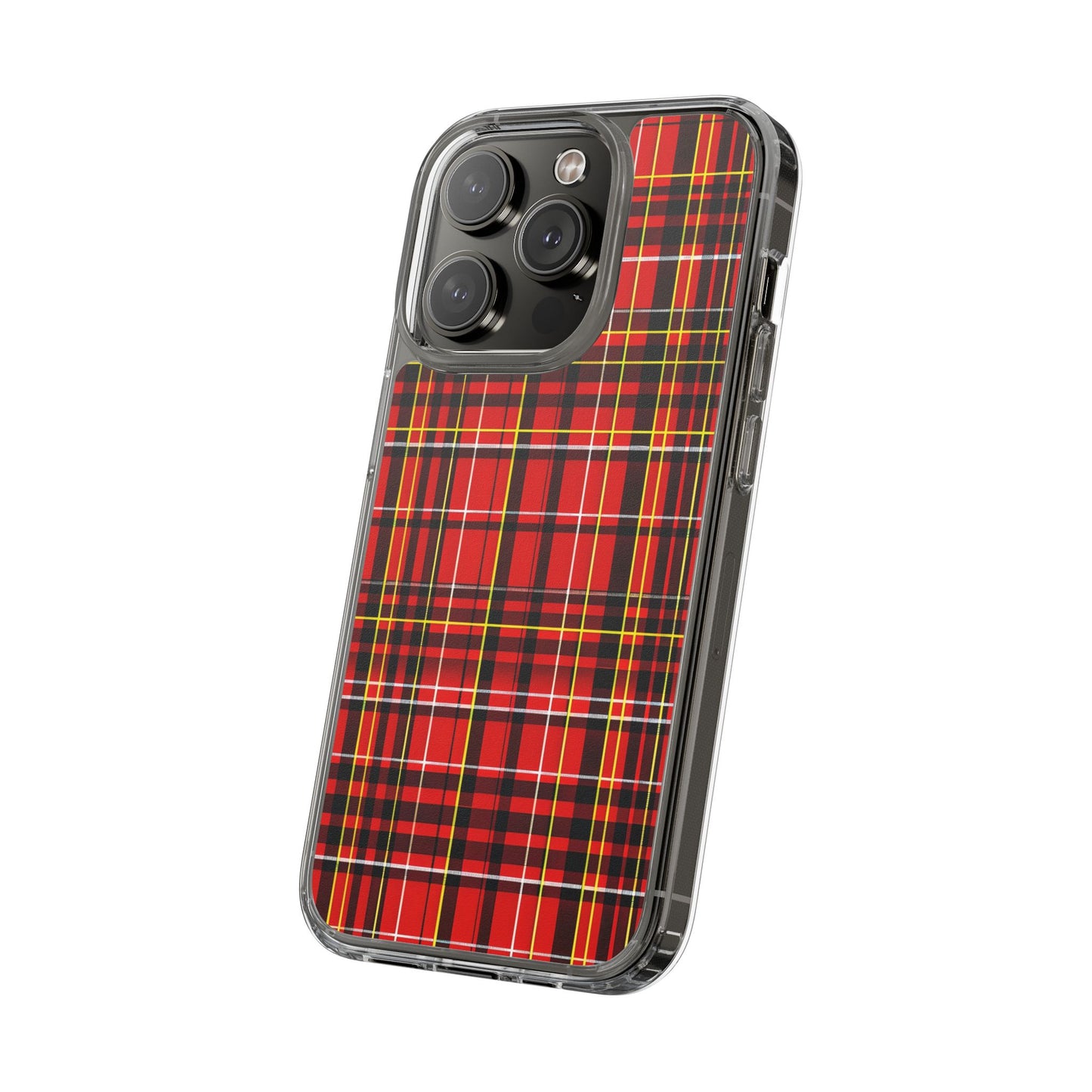 Plaid Clear Phone Case - Stylish and Durable Protective Cover