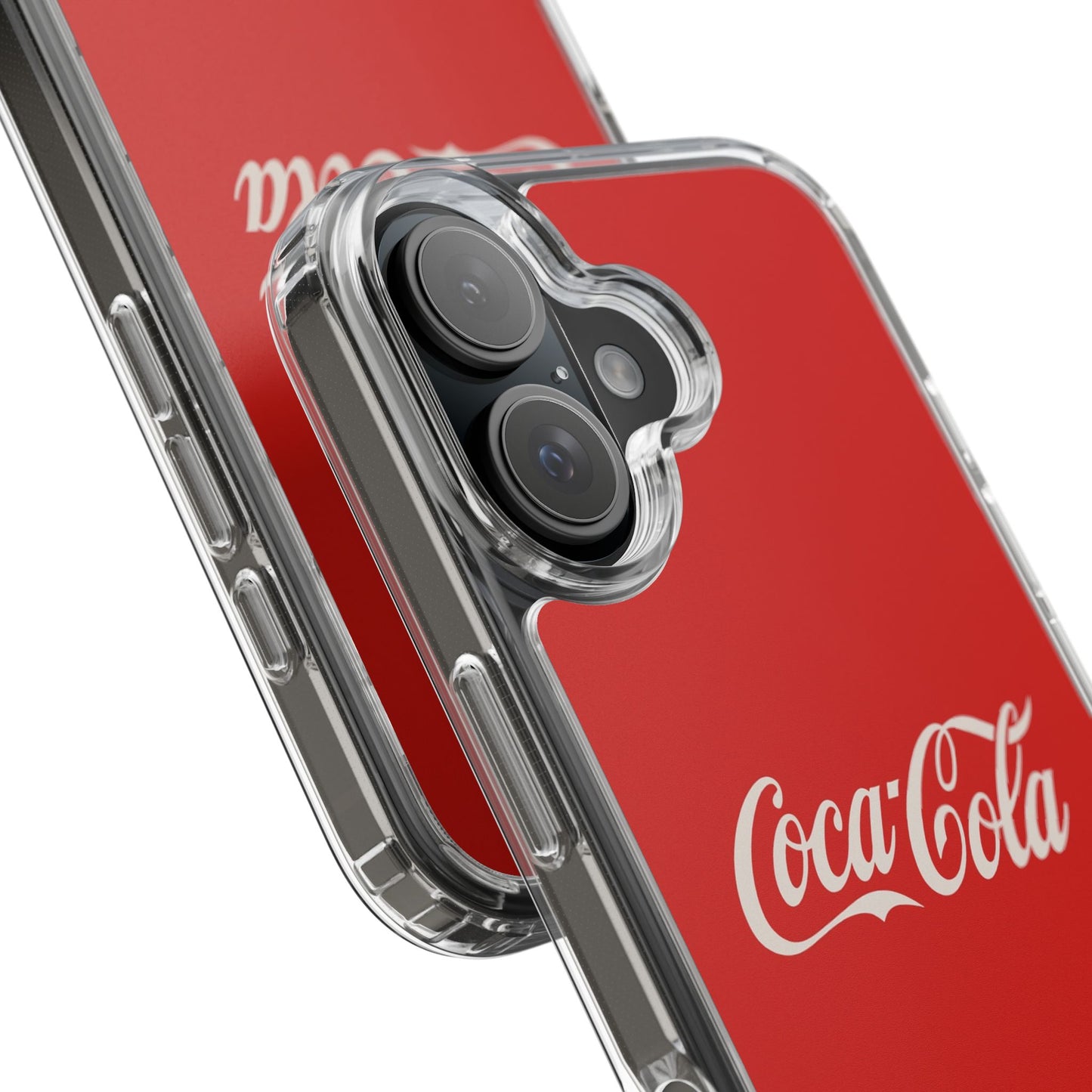 Coca-Cola Clear Phone Cases, Retro Style, Gift for Cola Lovers, Trendy Accessories, Customizable Phone Cover, Fun Collectible