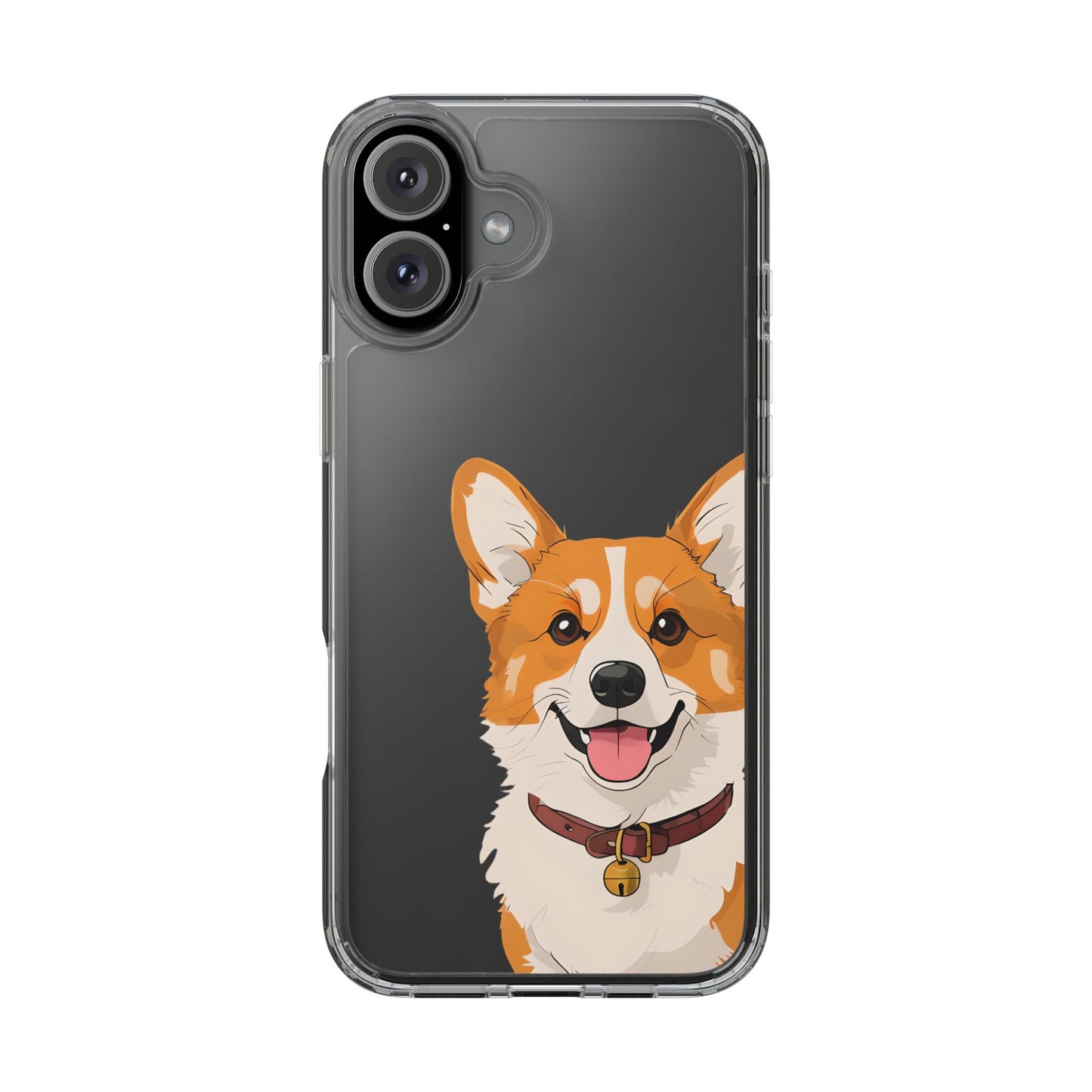 Cute Corgi Clear Phone Case - Pet Lover's Accessory