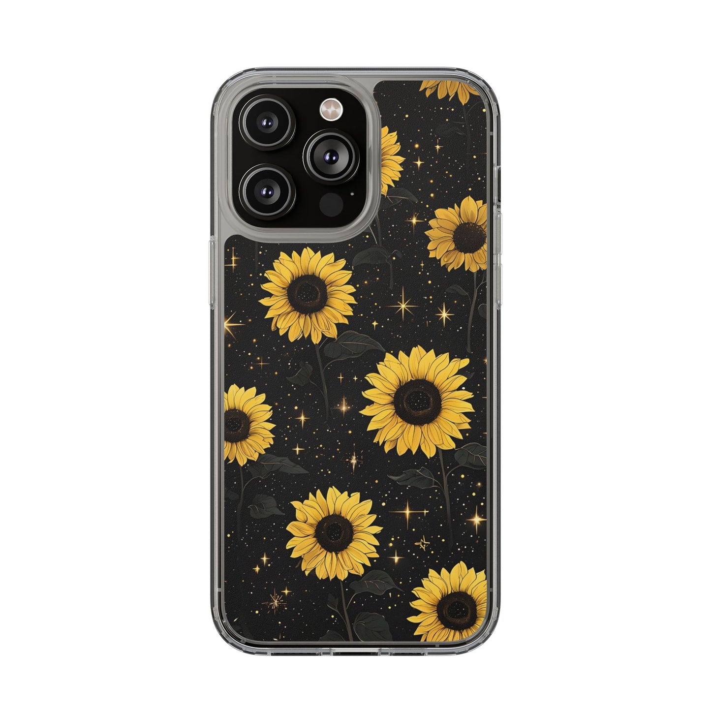 Sunflower Clear Phone Case - Floral Design for Nature Lovers