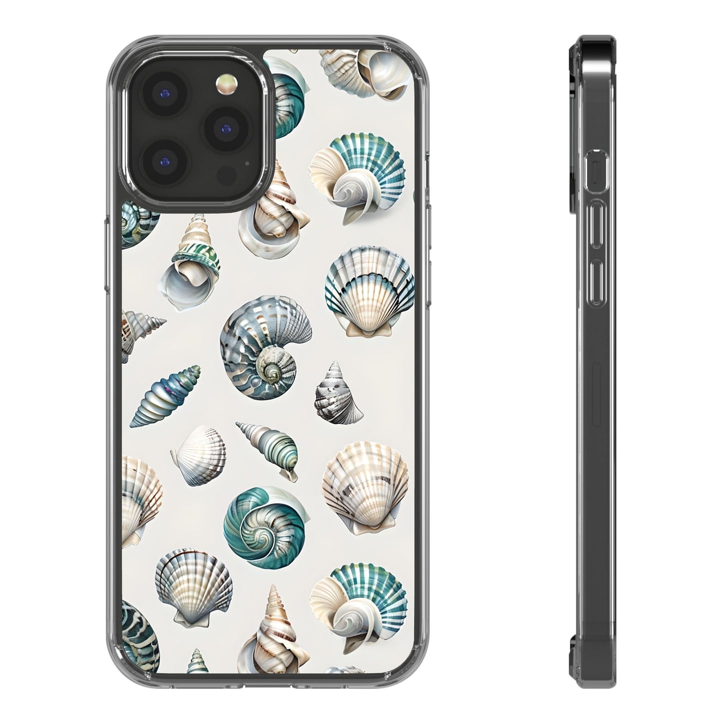 Seashell Clear Phone Case - Coastal Beach Decor