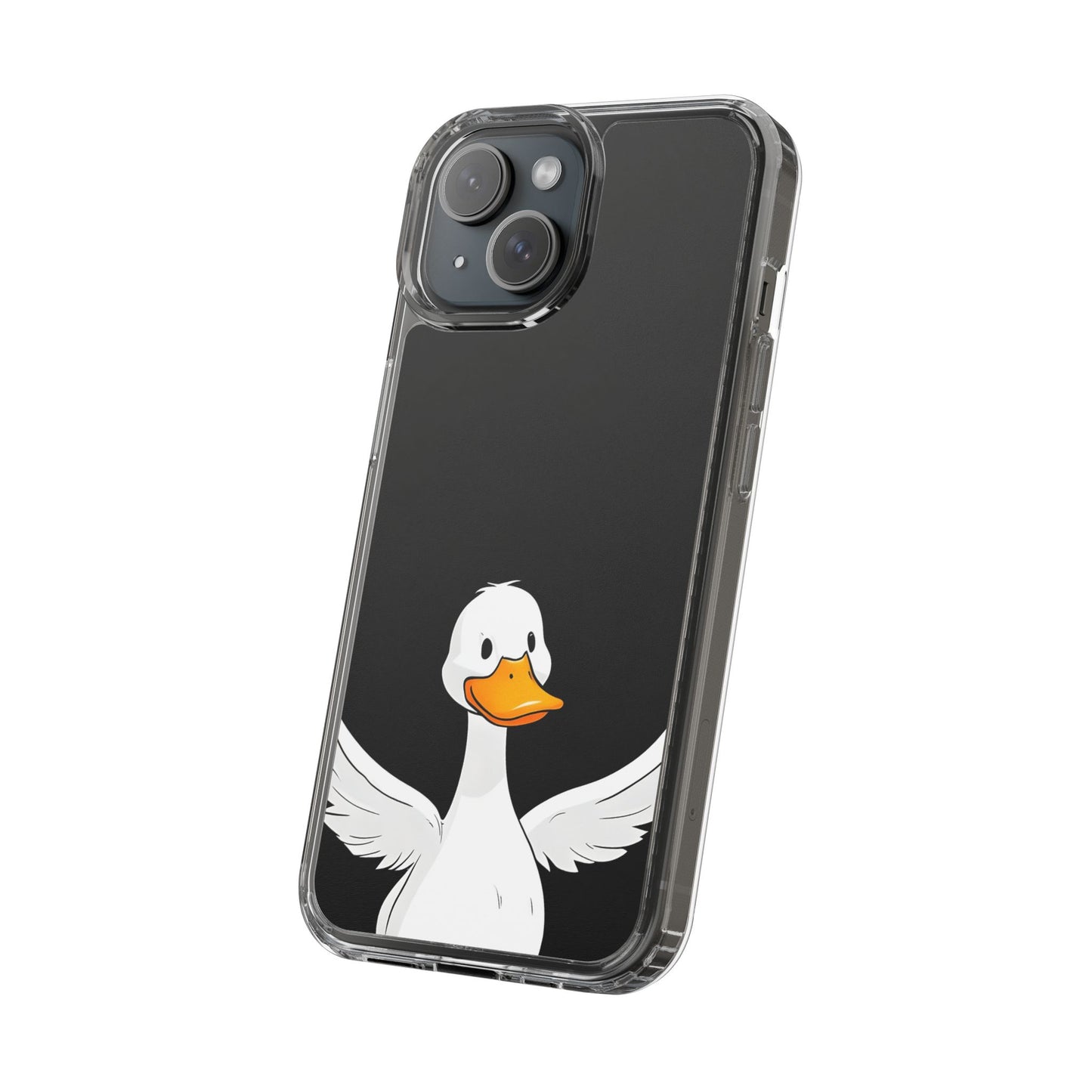 Cute Duck Clear Phone Case - Fun Animal Design for iPhone
