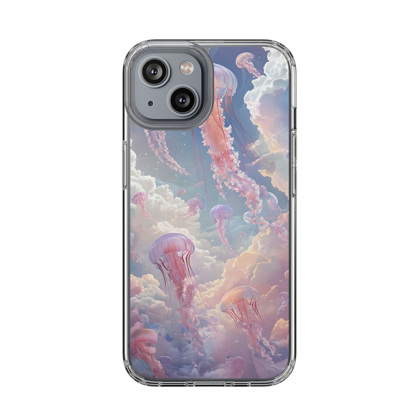 Dreamy Jellyfish Clear Phone Case - Aesthetic Ocean Design