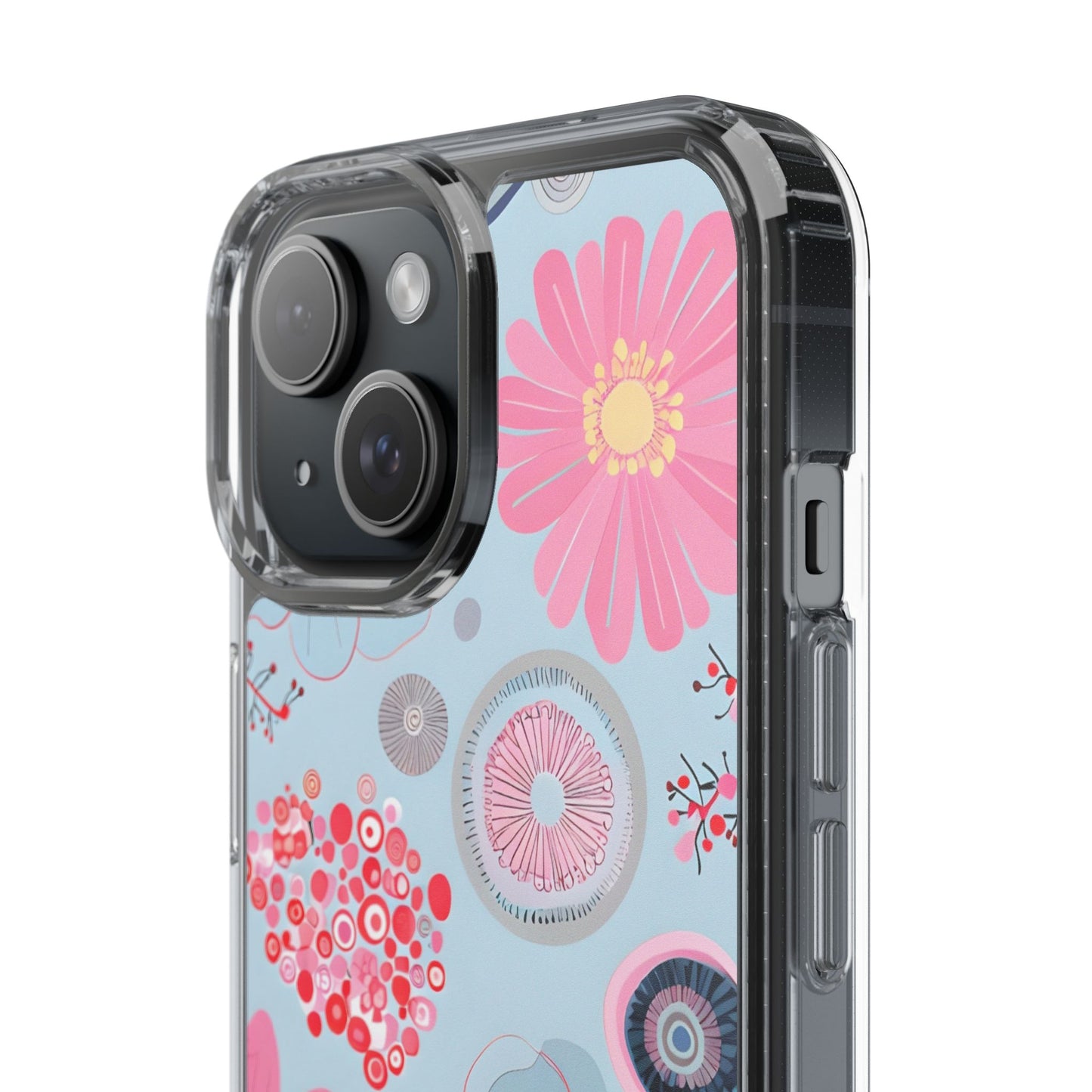 Floral Clear Phone Case - Bright & Colorful Design for Flower Lovers