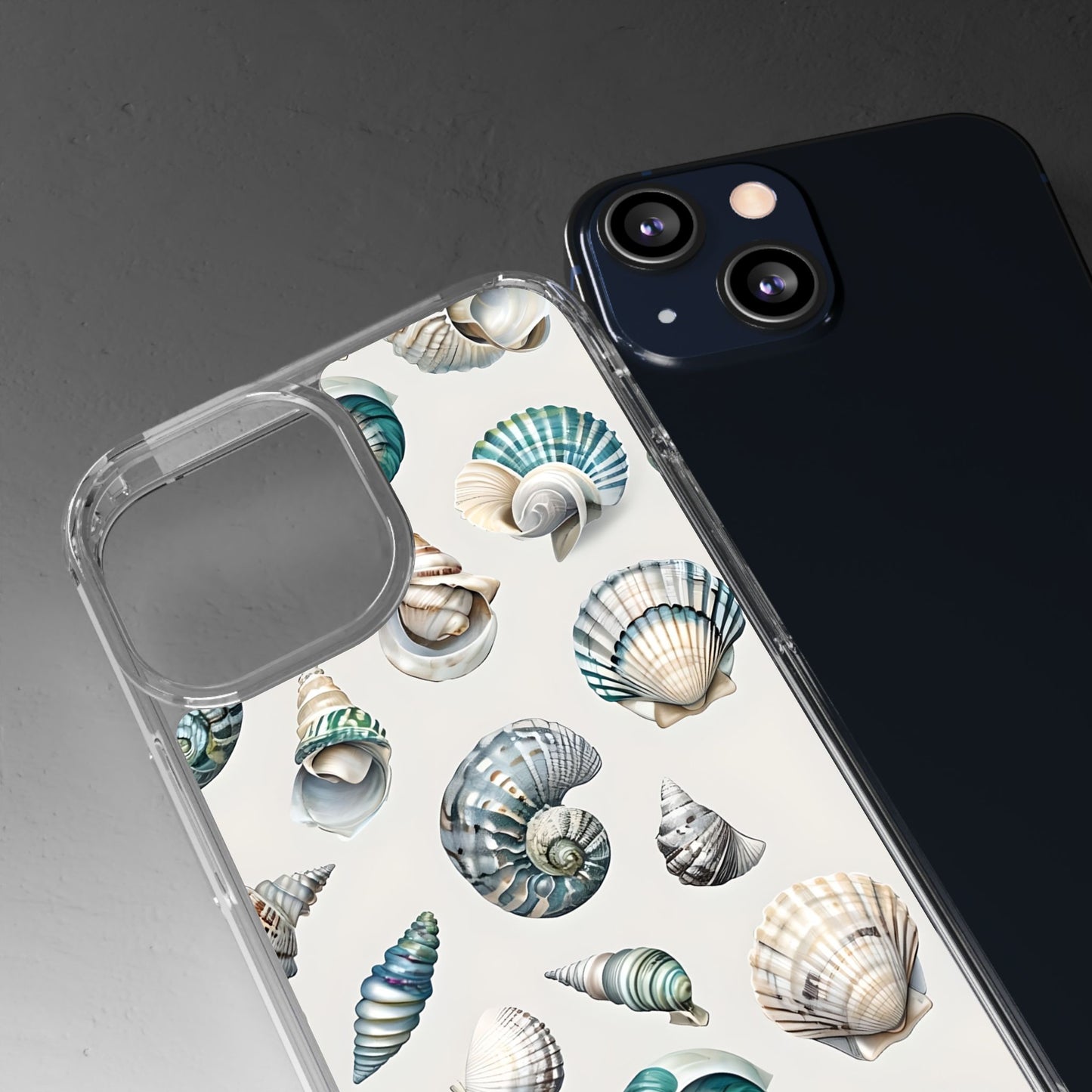 Seashell Clear Phone Case - Coastal Beach Decor