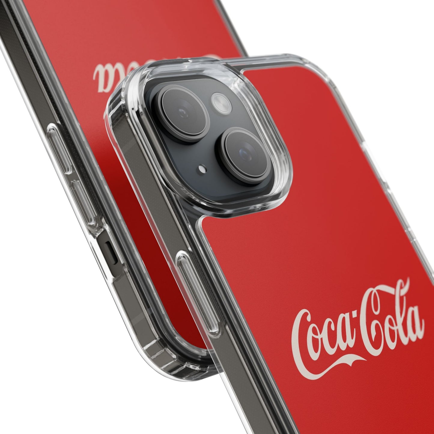 Coca-Cola Clear Phone Cases, Retro Style, Gift for Cola Lovers, Trendy Accessories, Customizable Phone Cover, Fun Collectible